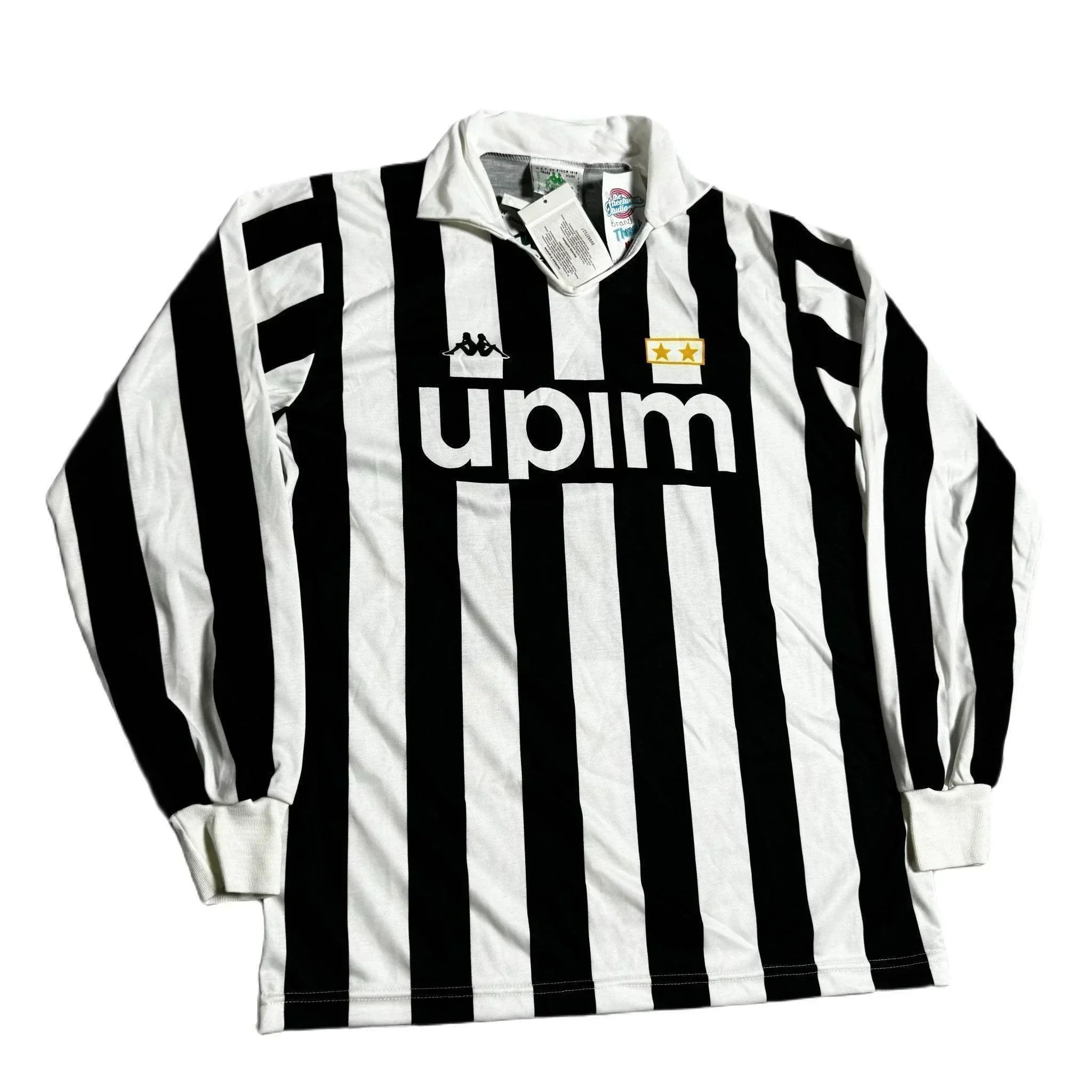 1989 - 1990 Juventus Home Long Sleeve Shirt - L