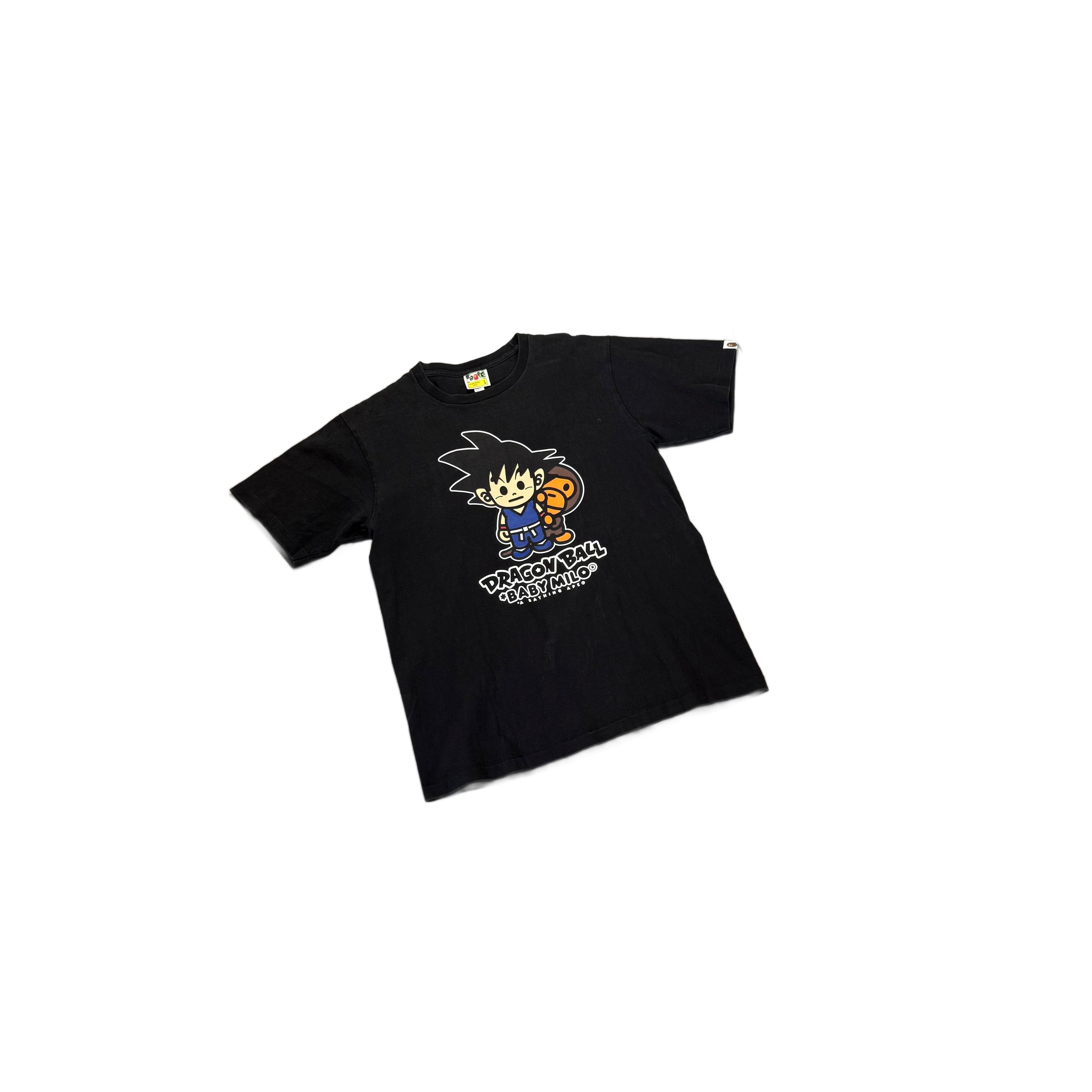 Black A Bathing Ape (BAPE) x Dragonball Z Tee - L