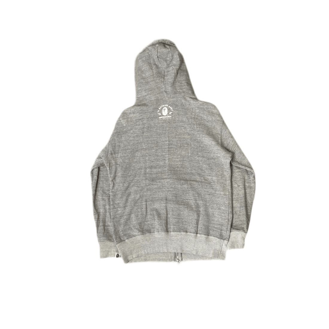Grey A Bathing Ape (BAPE) Zip Up Hoodie - M