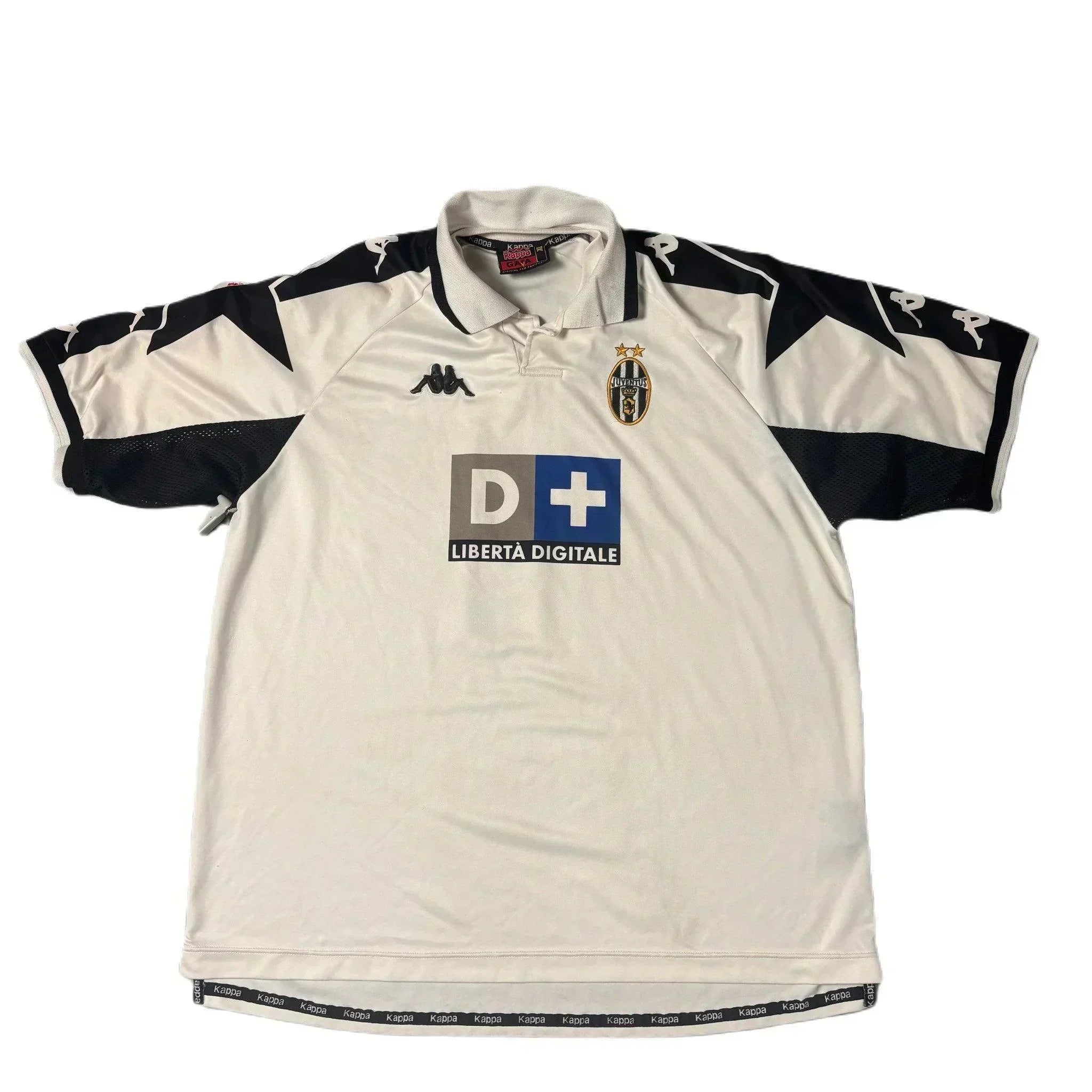 1998 - 99 Juventus Home "Ferrara' Player Worn Home Shirt - XL