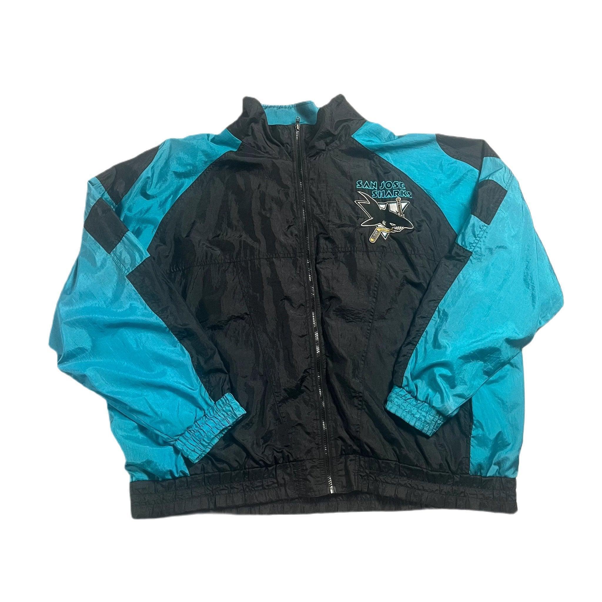 Vintage Black + Blue San Jose Sharks Jacket - XXL