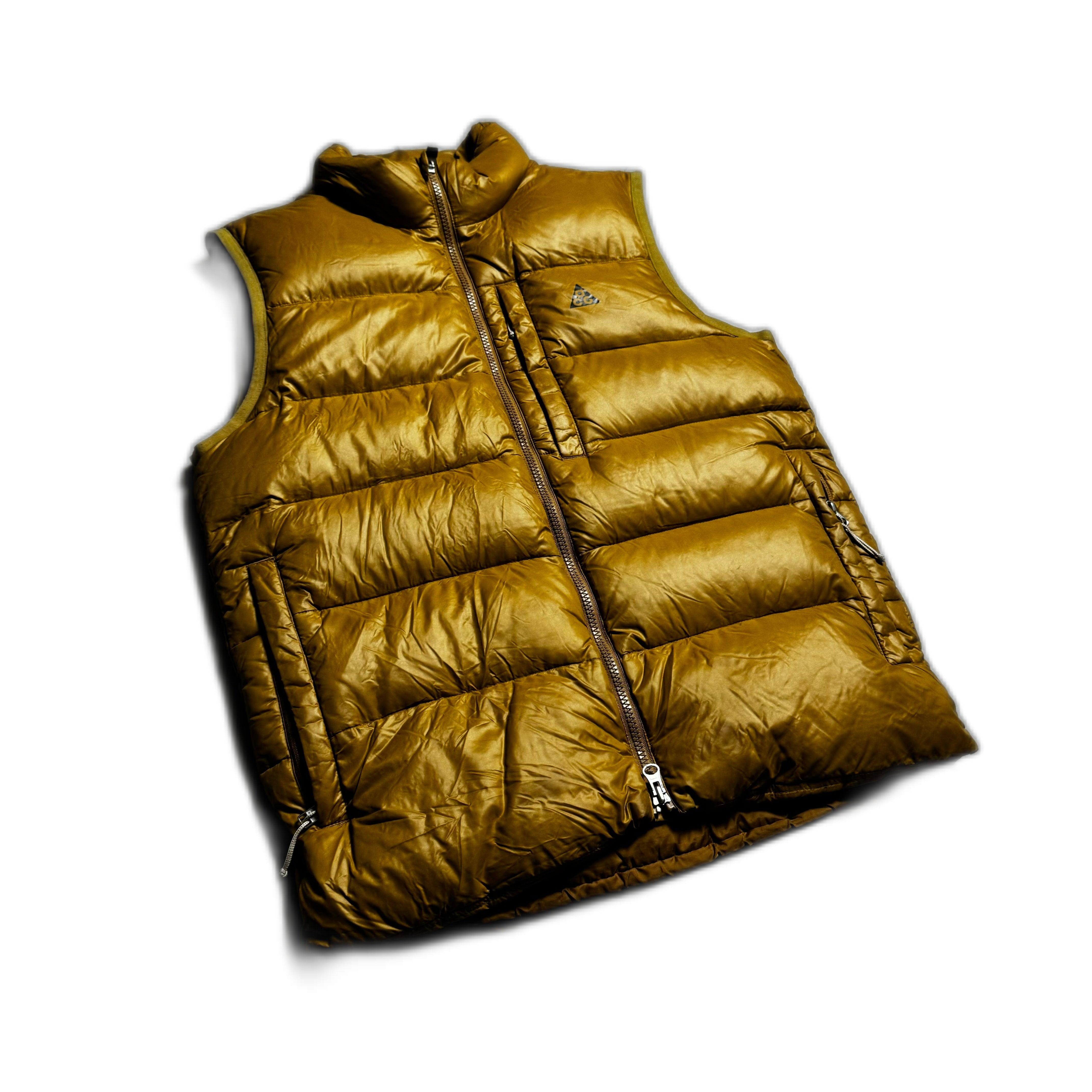 Yellow/ Gold Nike ACG Puffer Gilet - M