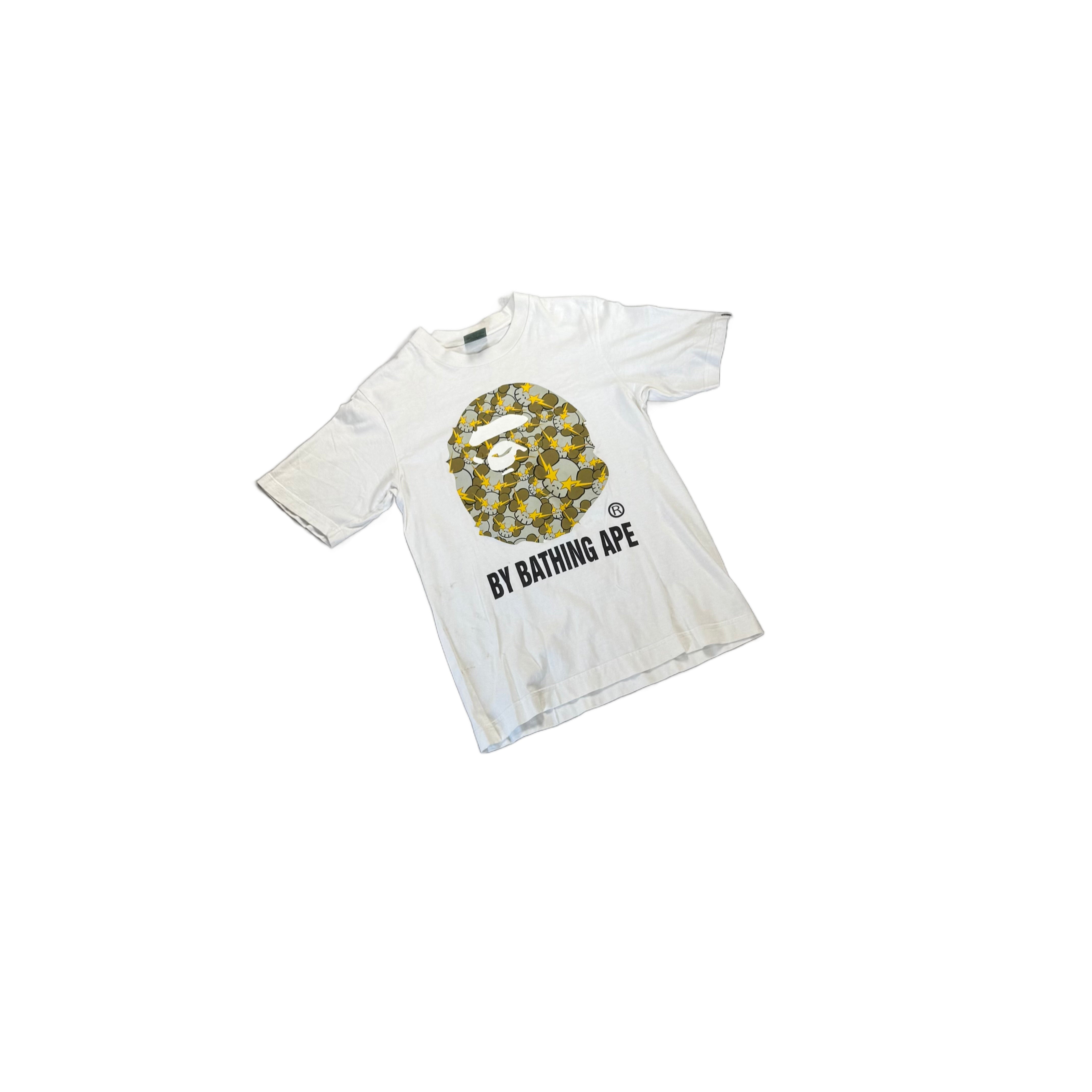 White A Bathing Ape (BAPE) x KAWS Tee - S