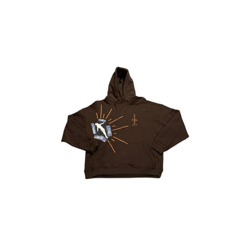 Brown Travis Scott Hoodie - M
