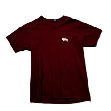 Burgundy Stussy Tee - M