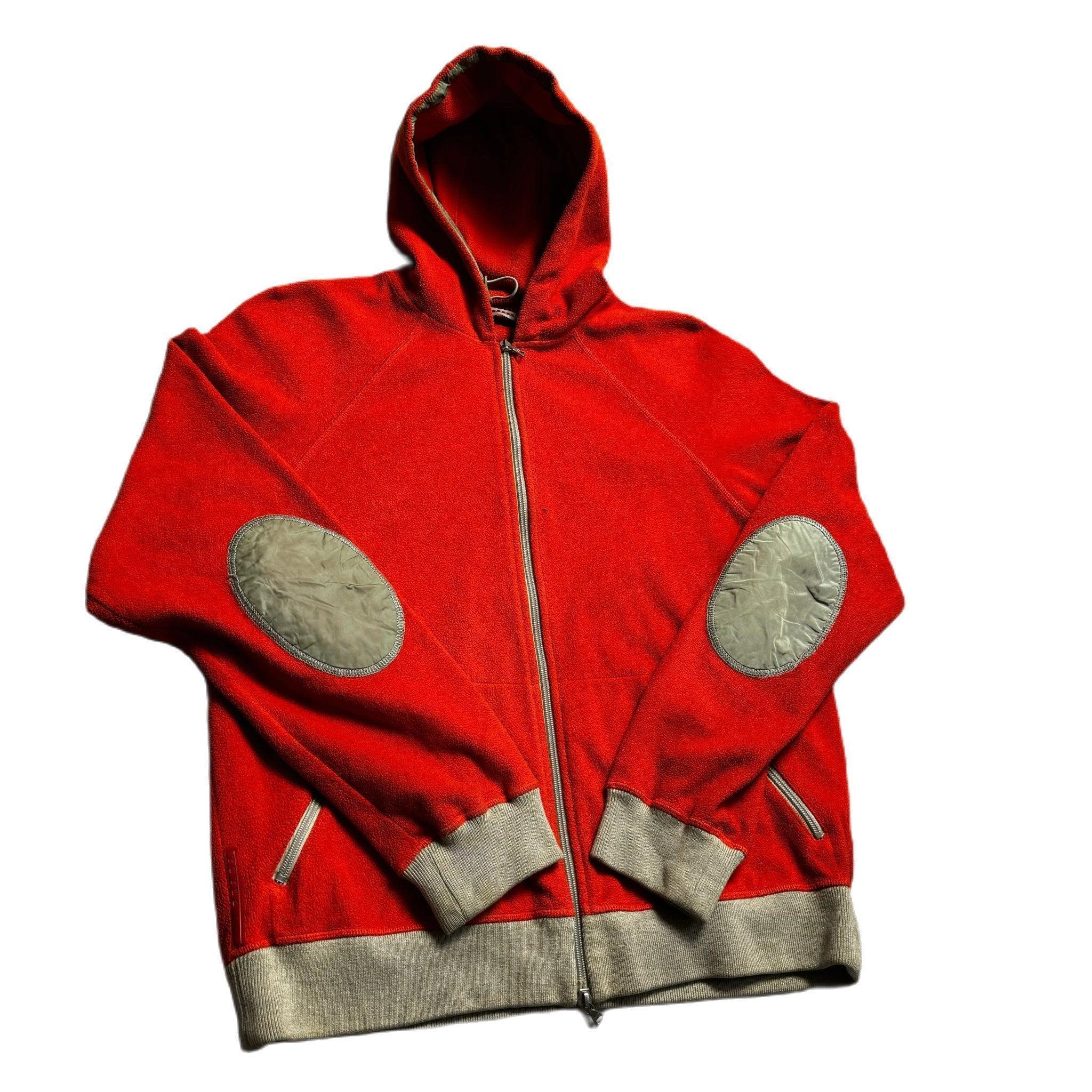 Vintage Orange Prada Full Zip Hoodie - M