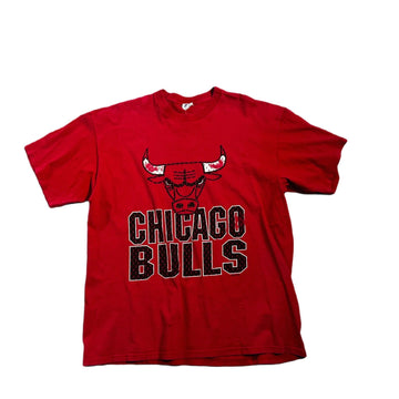 Vintage 90s Red Chicago Bulls Graphic Tee - XL