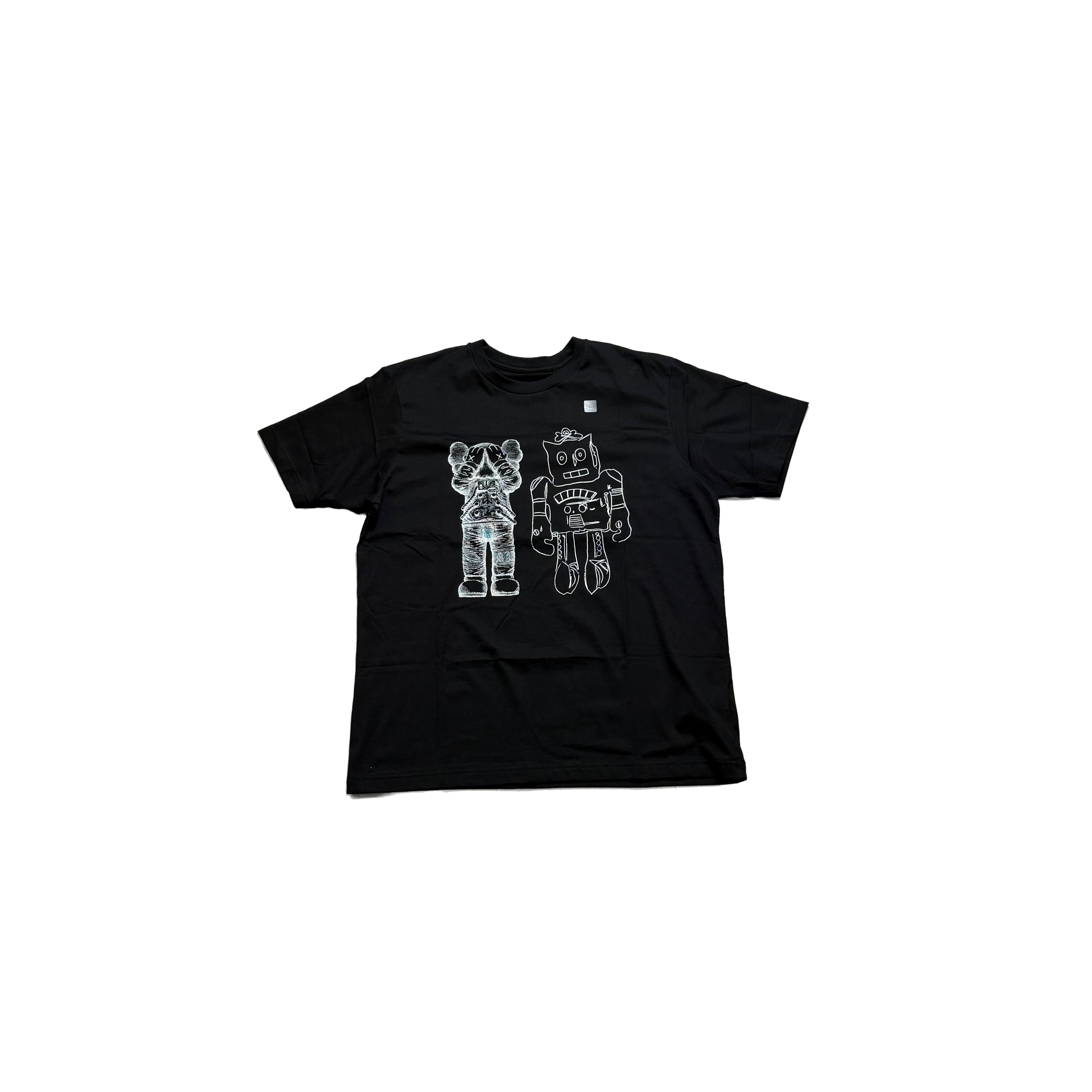 BNWT Black Uniqlo x KAWS Tee - L