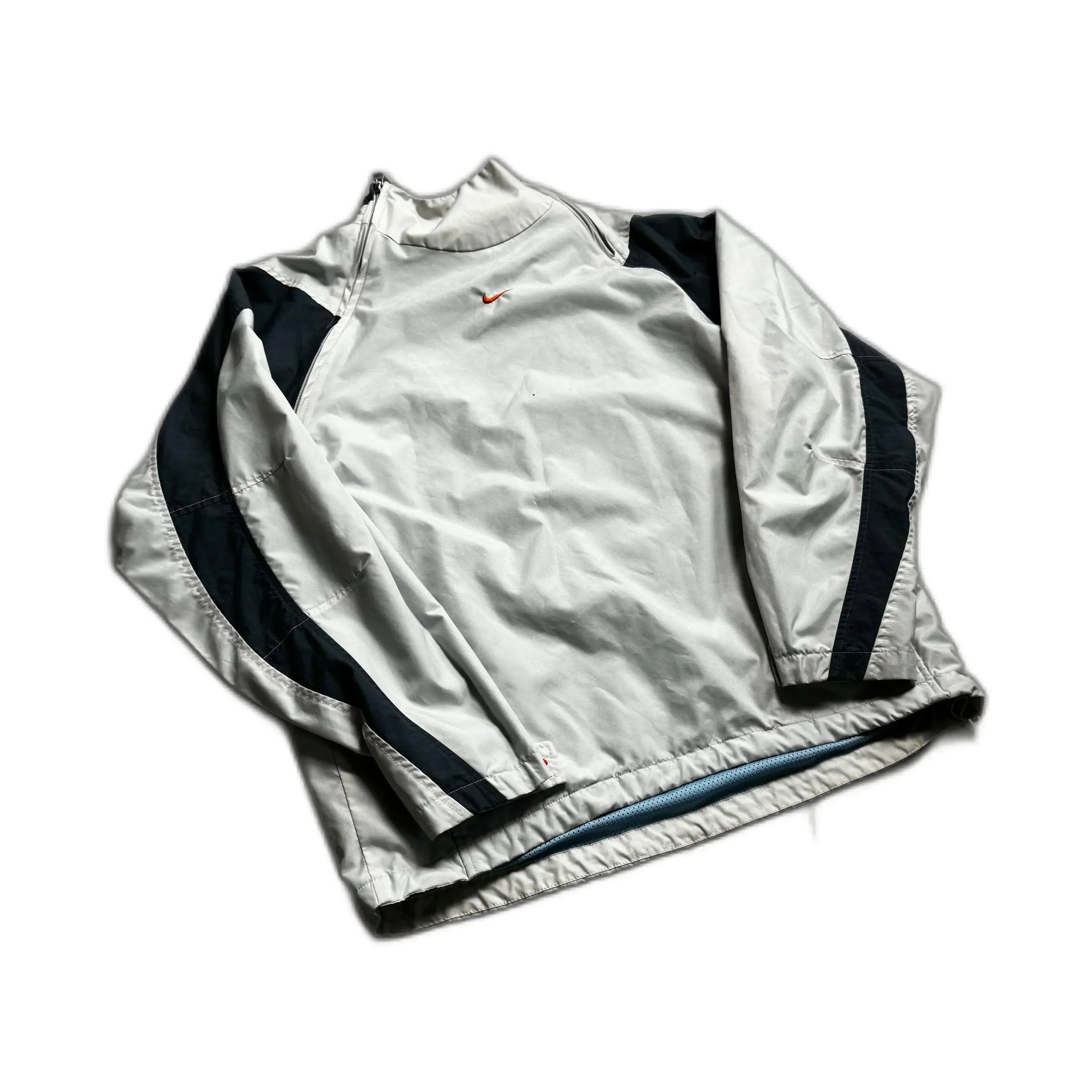 Vintage Grey Nike Nylon Sweatshirt - M