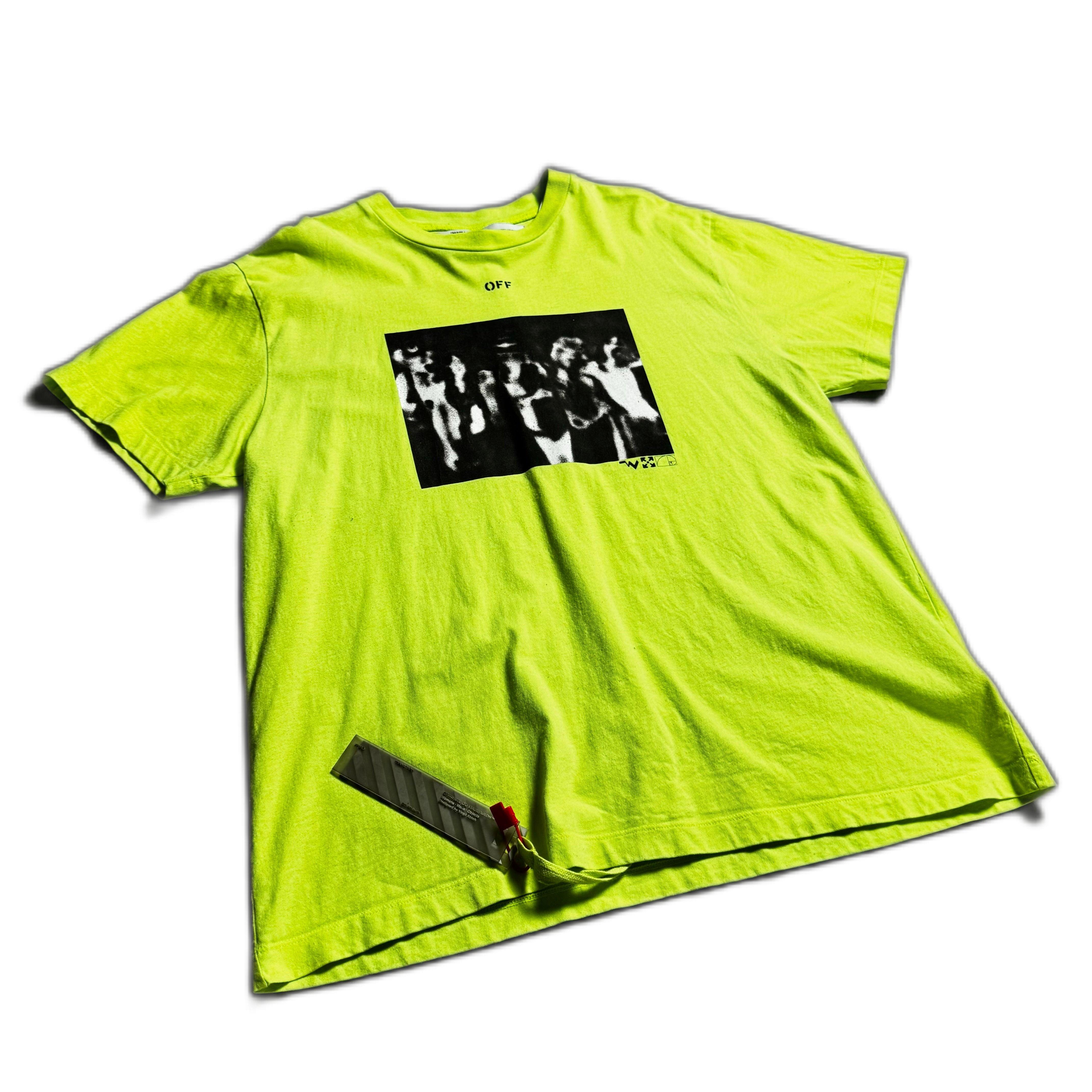 Green Off-White Tee - S