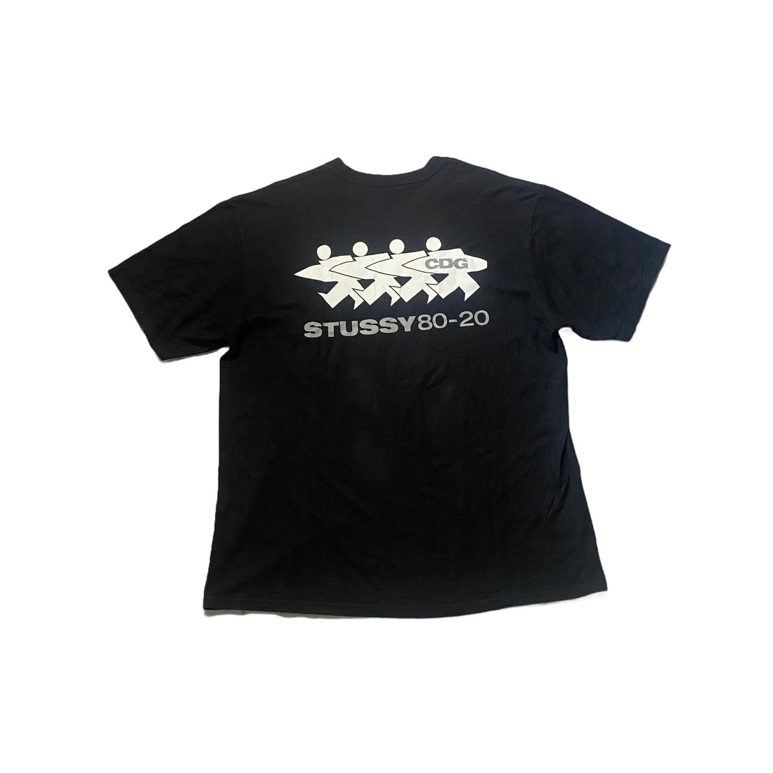 Black Stussy x Comme Des Garcons (CDG) Tee - XL