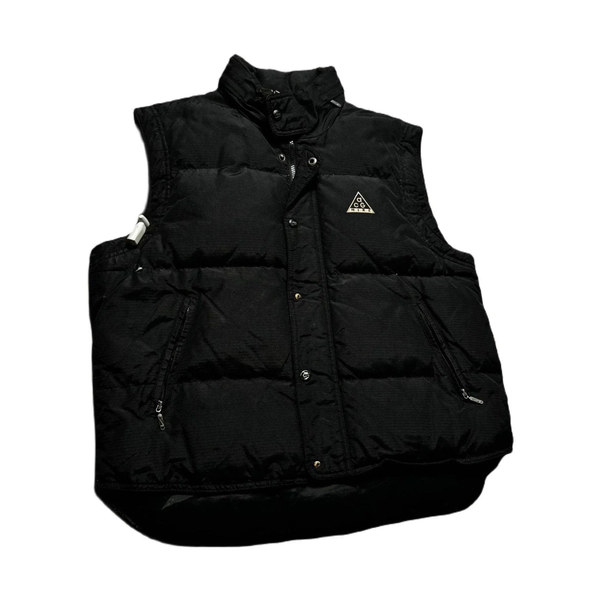 Vintage Black Nike ACG Puffer Gilet - M
