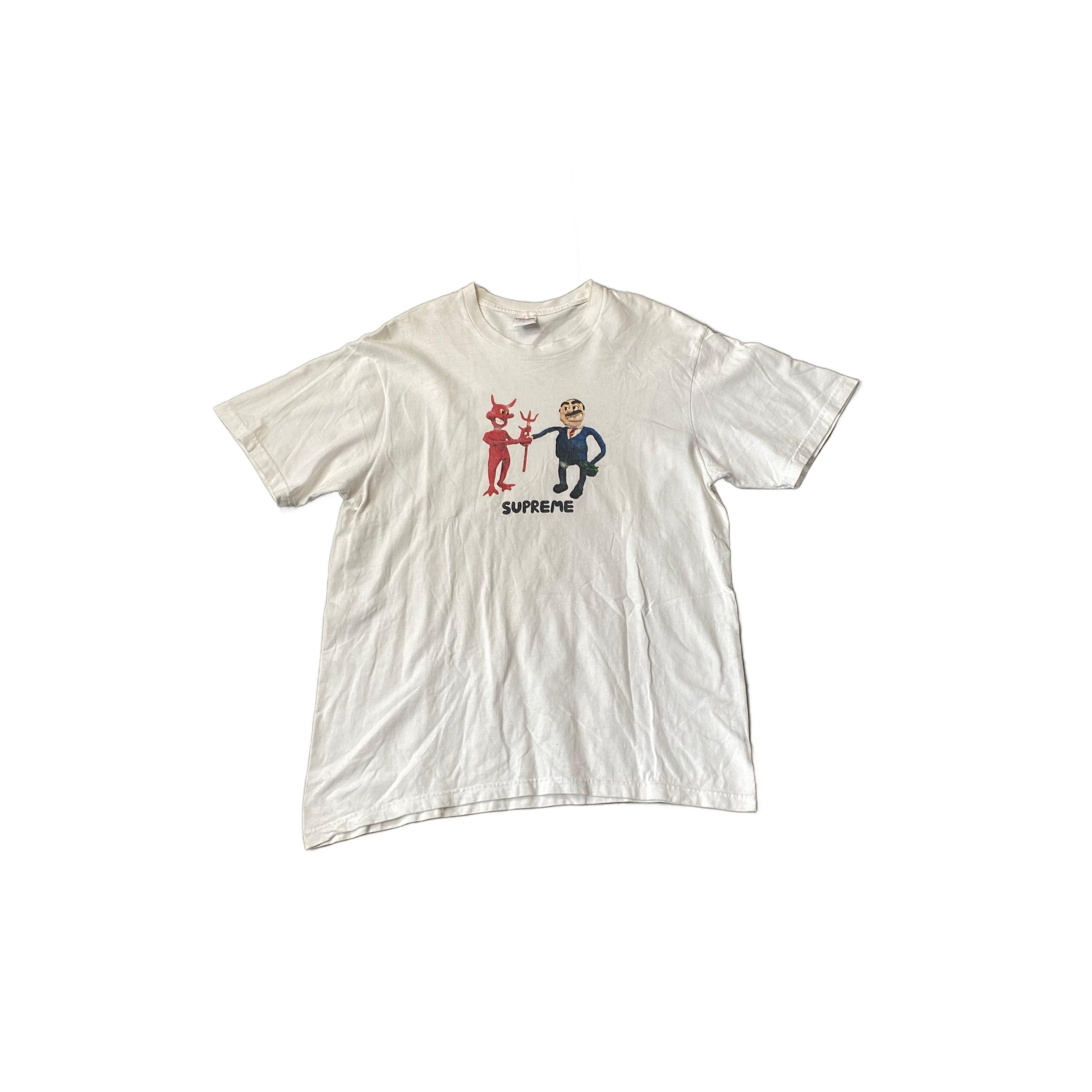 White Supreme Tee - L