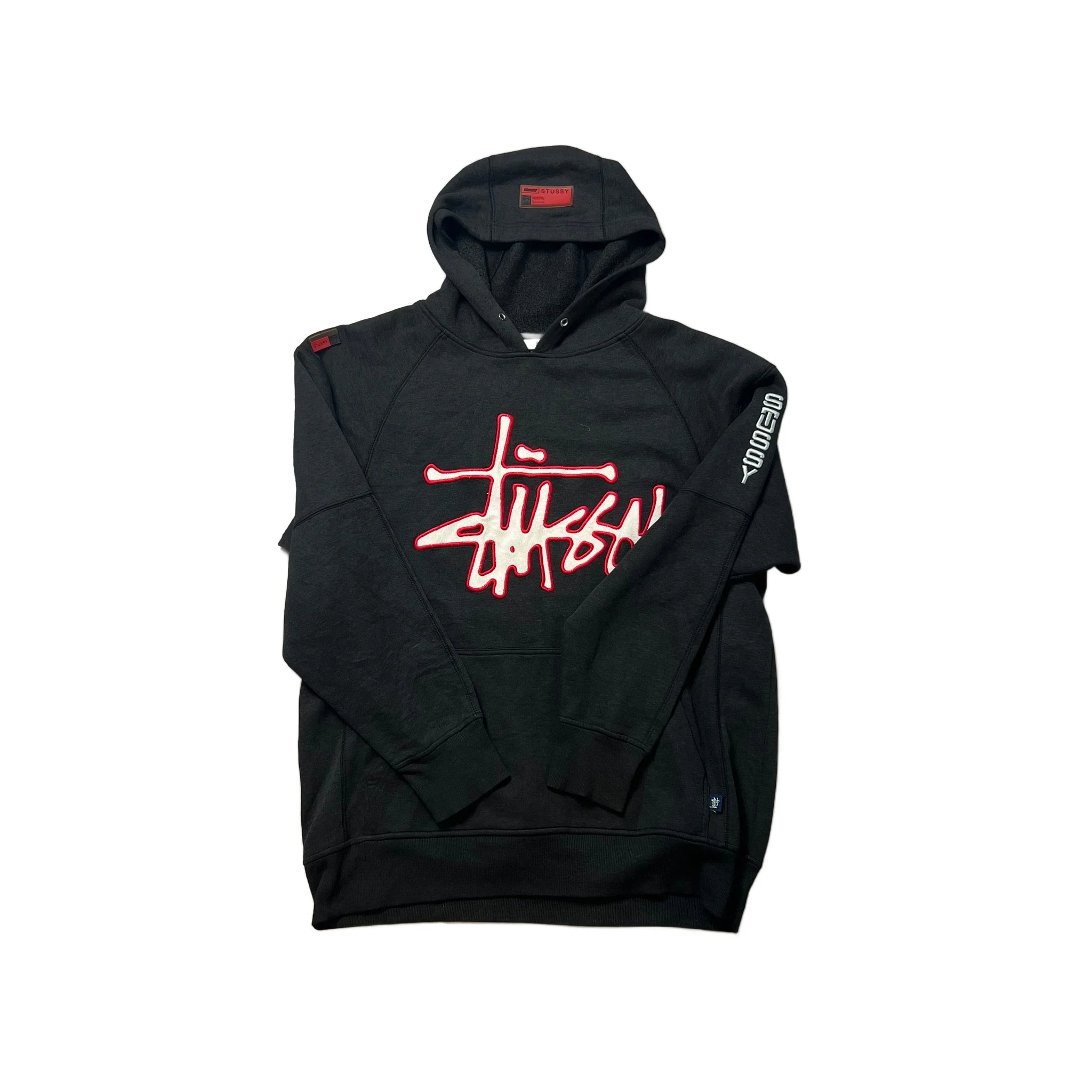 Black Stussy Hoodie - L