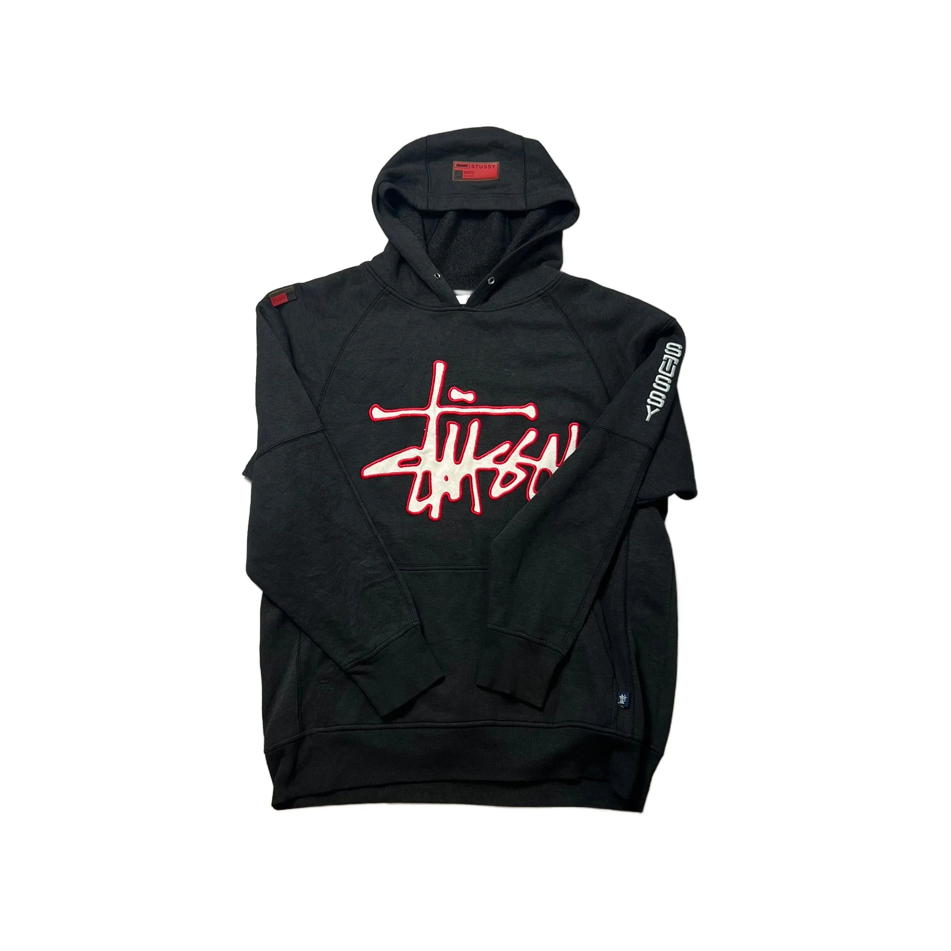 Black Stussy Hoodie - L