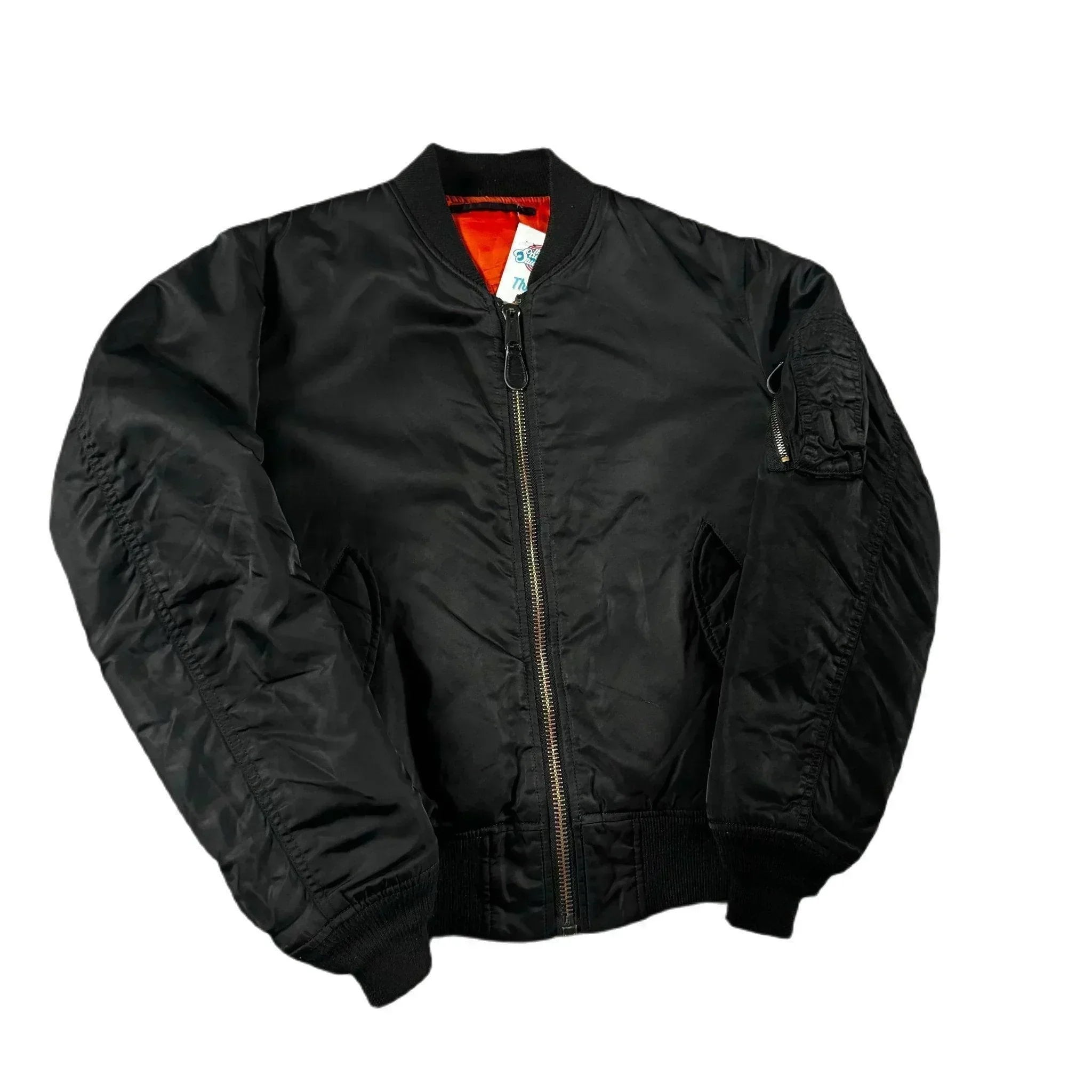 Black Avirex Bomber Jacket - M