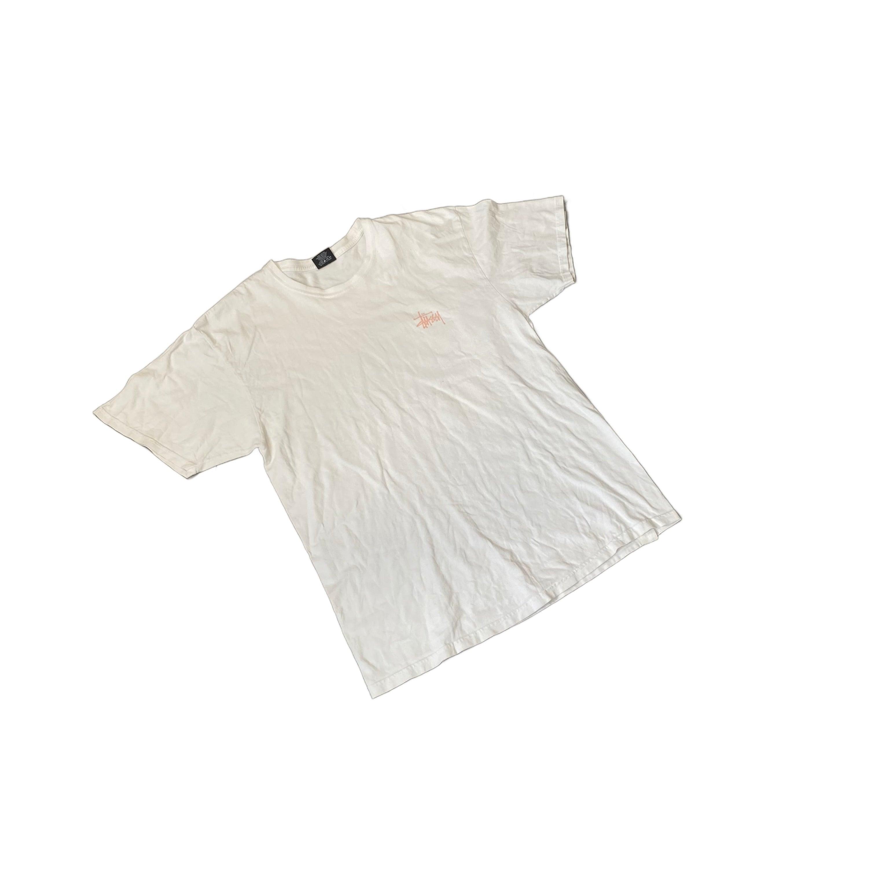 White Stussy Tee - L