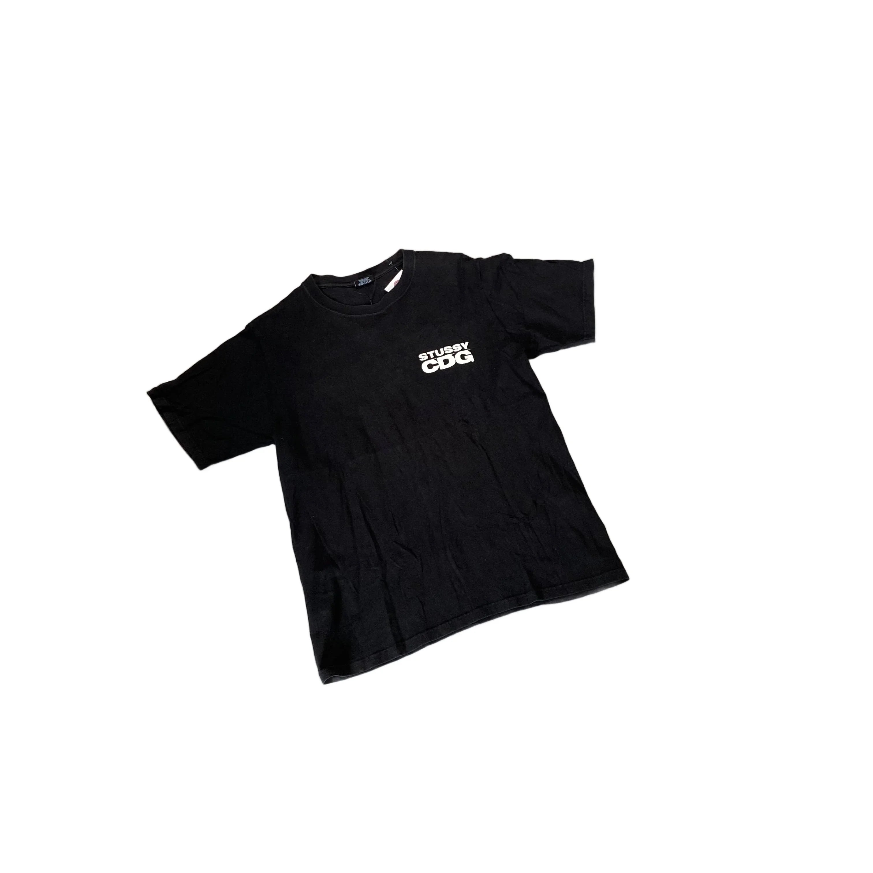 Black Stussy x Comme Des Garcons (CDG) Tee -M