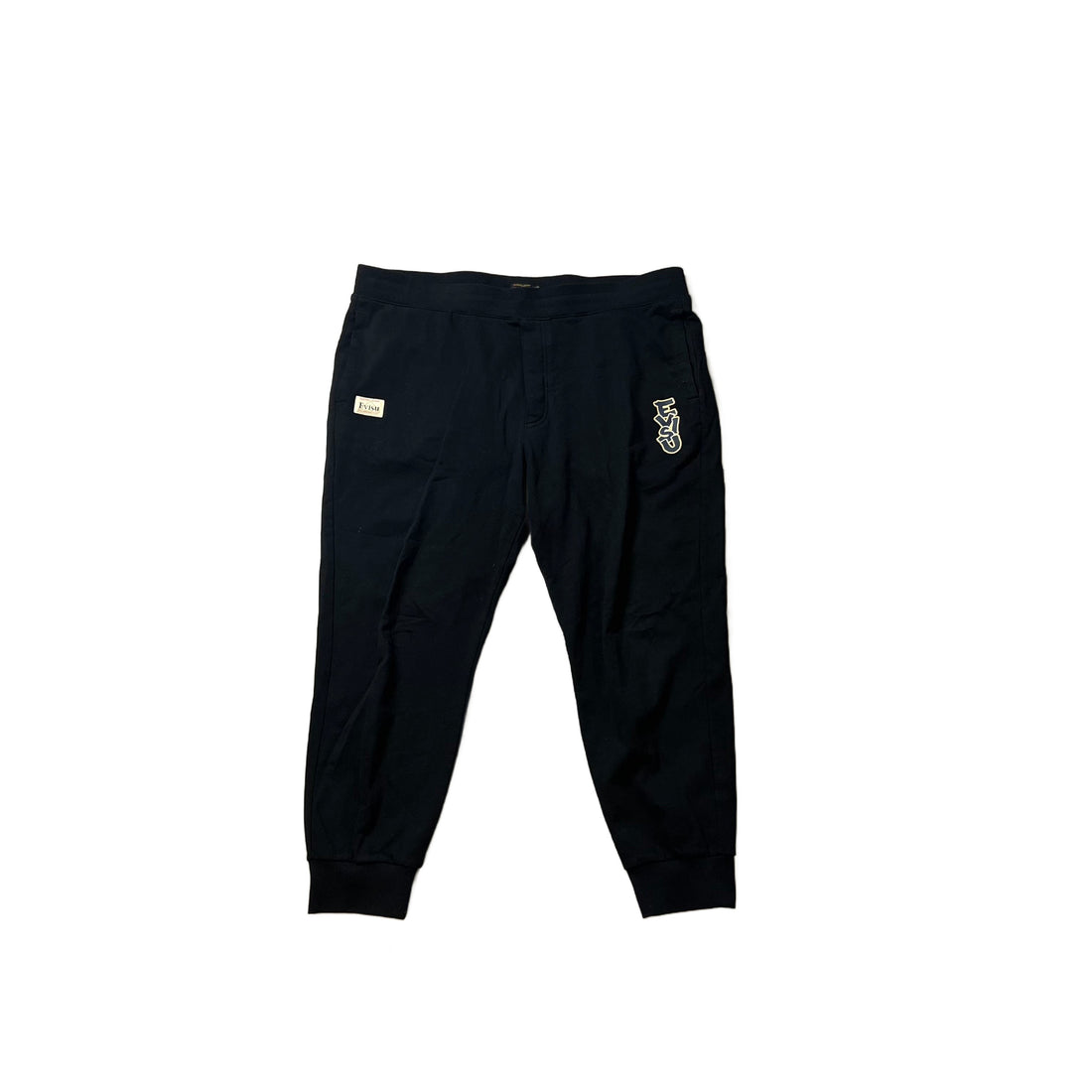 Black Evisu Joggers - XXL