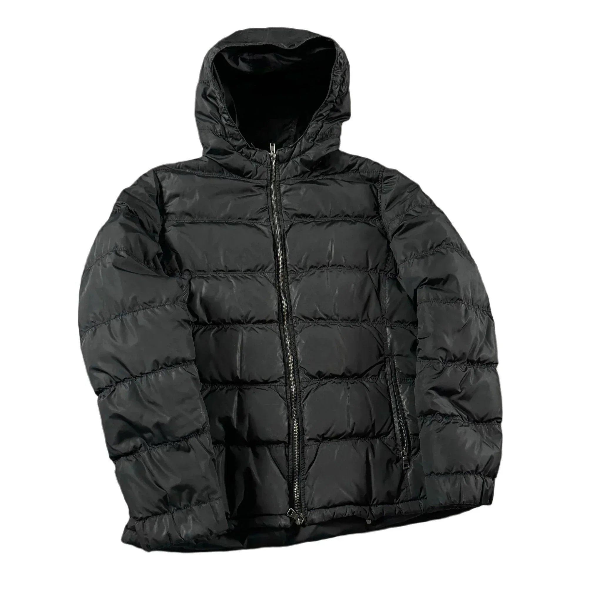 Black Prada Puffer Coat - M (Recommended Size - S)
