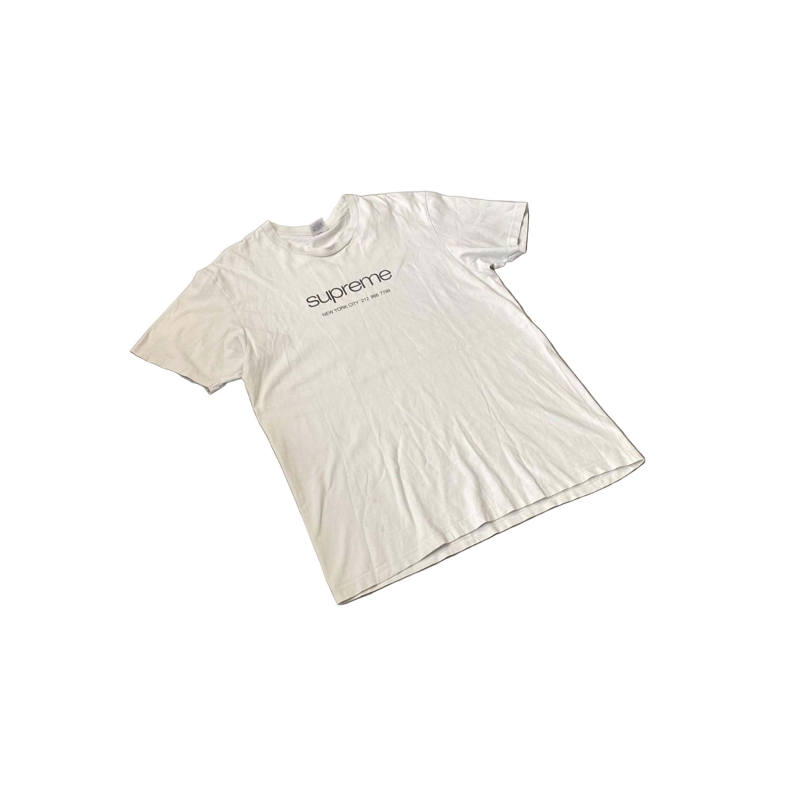 White Supreme Tee - L