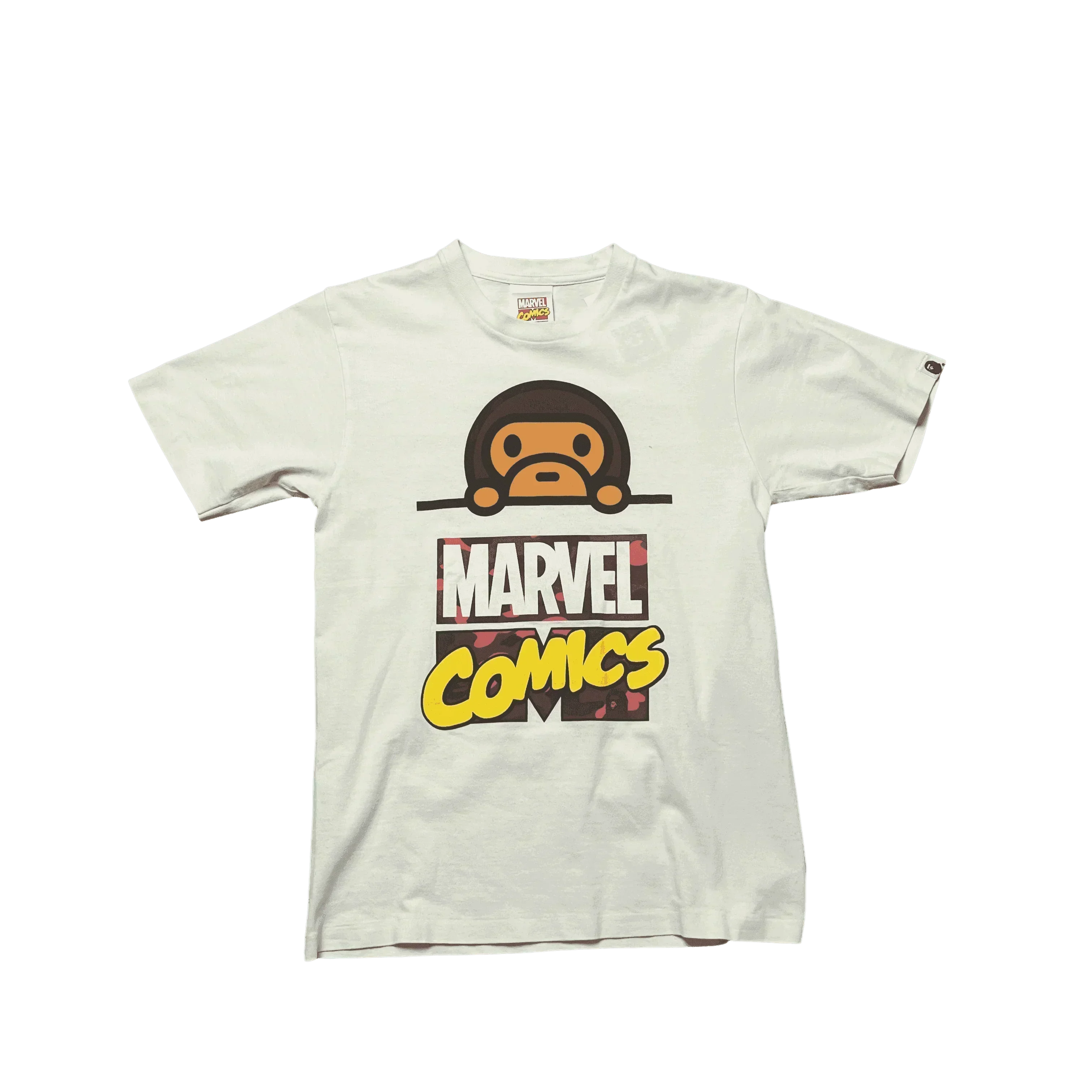 White A Bathing Ape (BAPE) x Marvel Tee - S