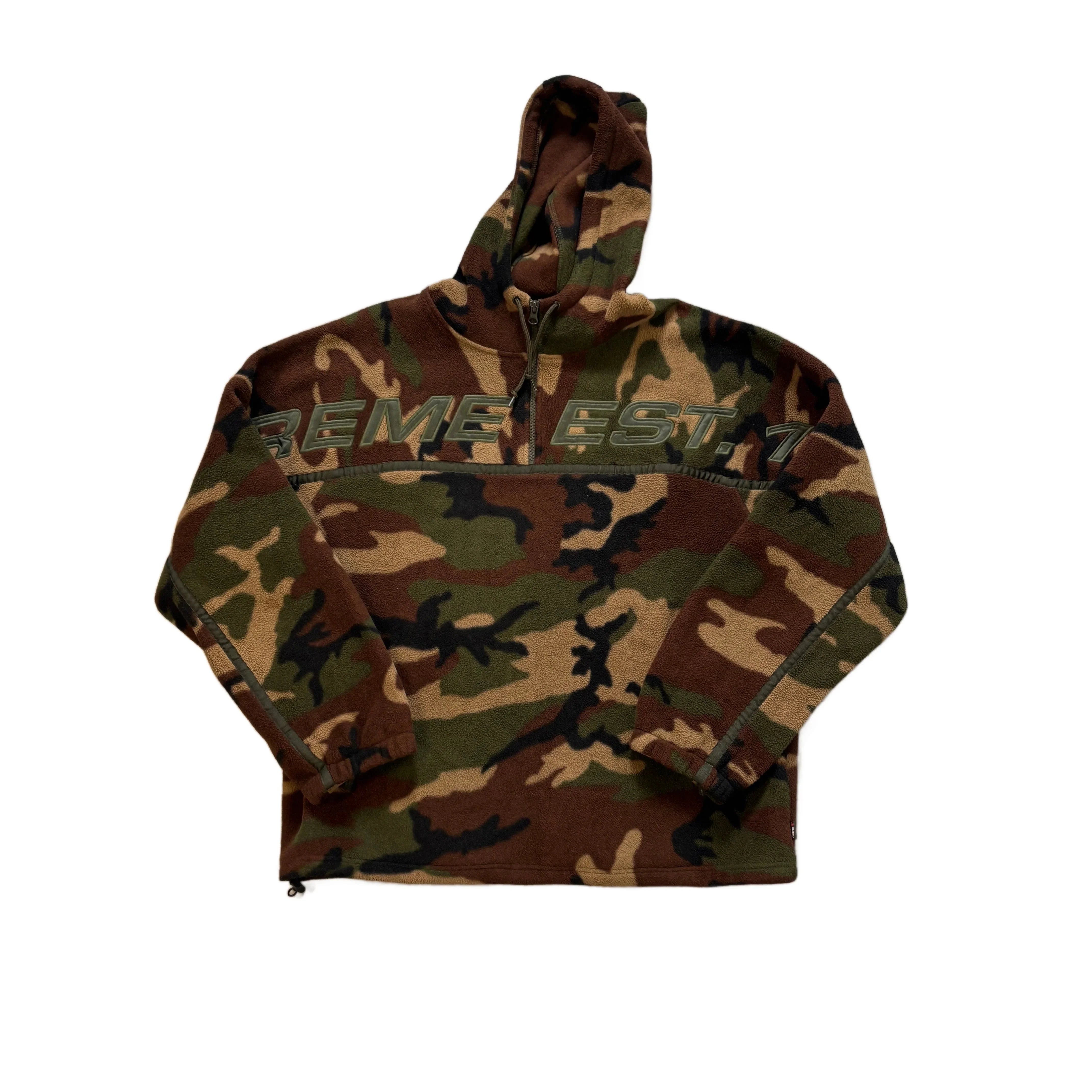 Camo Supreme Fleece Hoodie - L