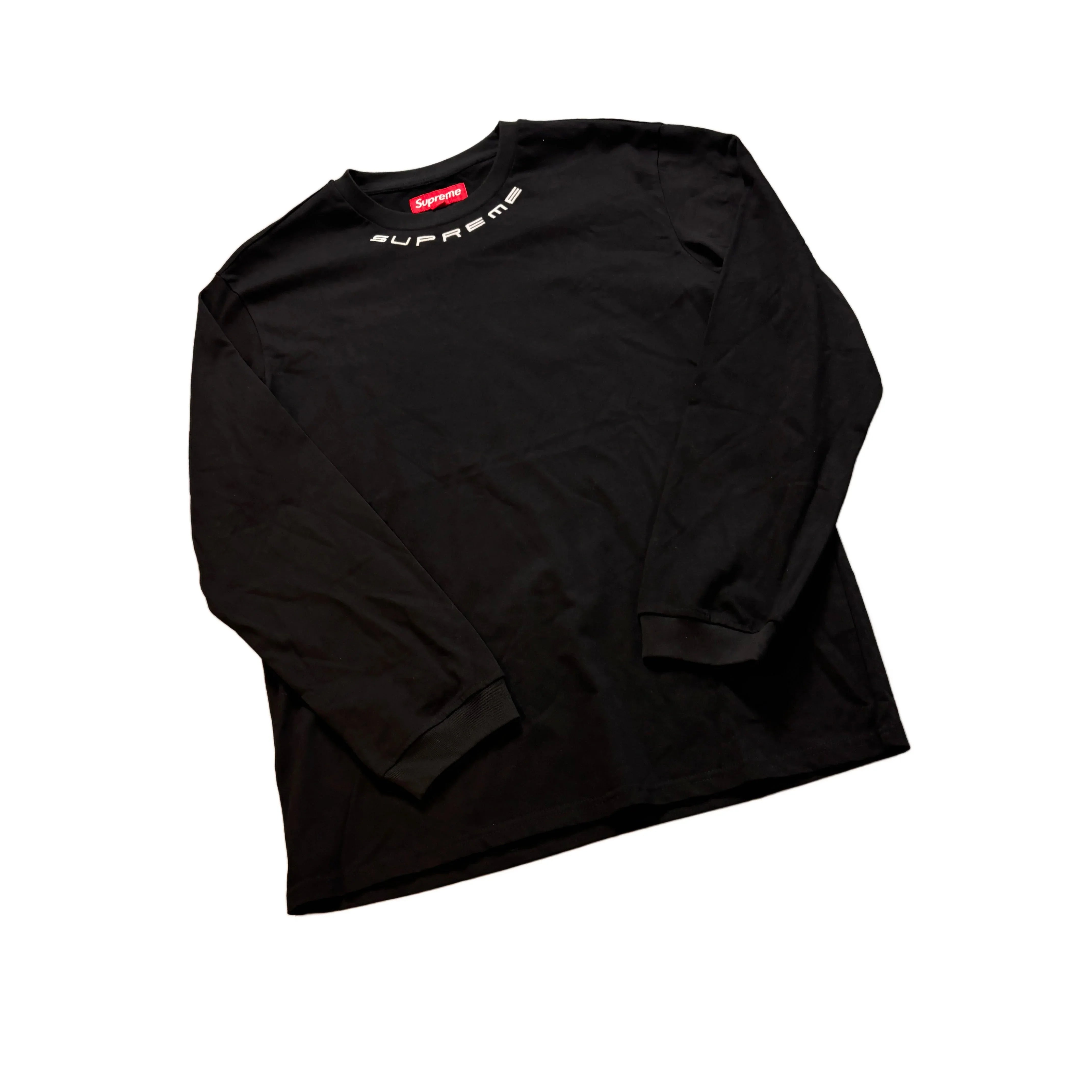 Black Supreme Long Sleeve Tee - L