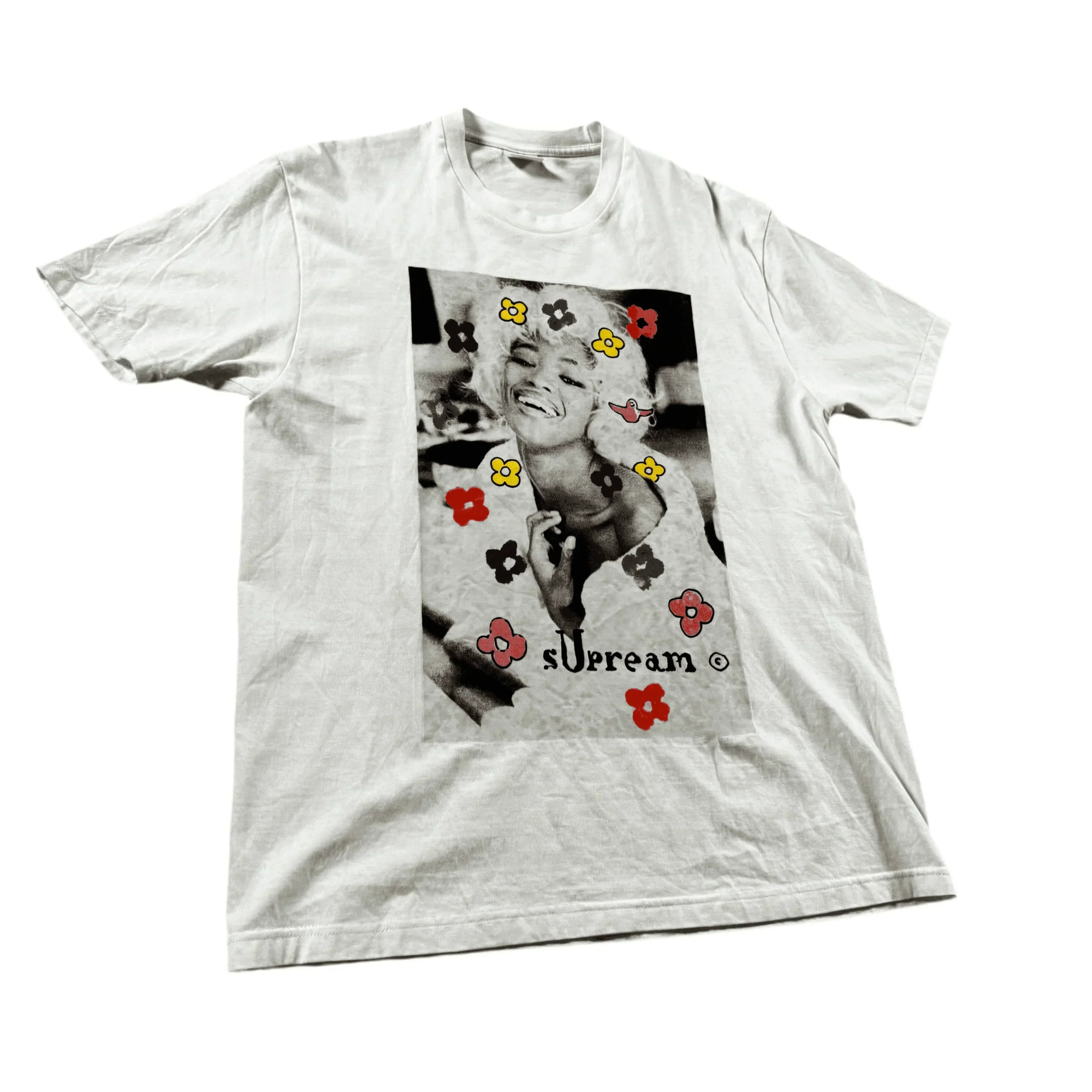 White Supreme Tee - L