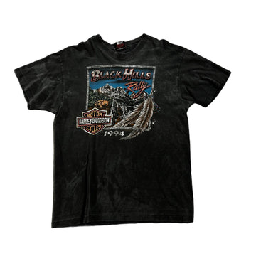 Vintage Black Harley Davidson Tee - L