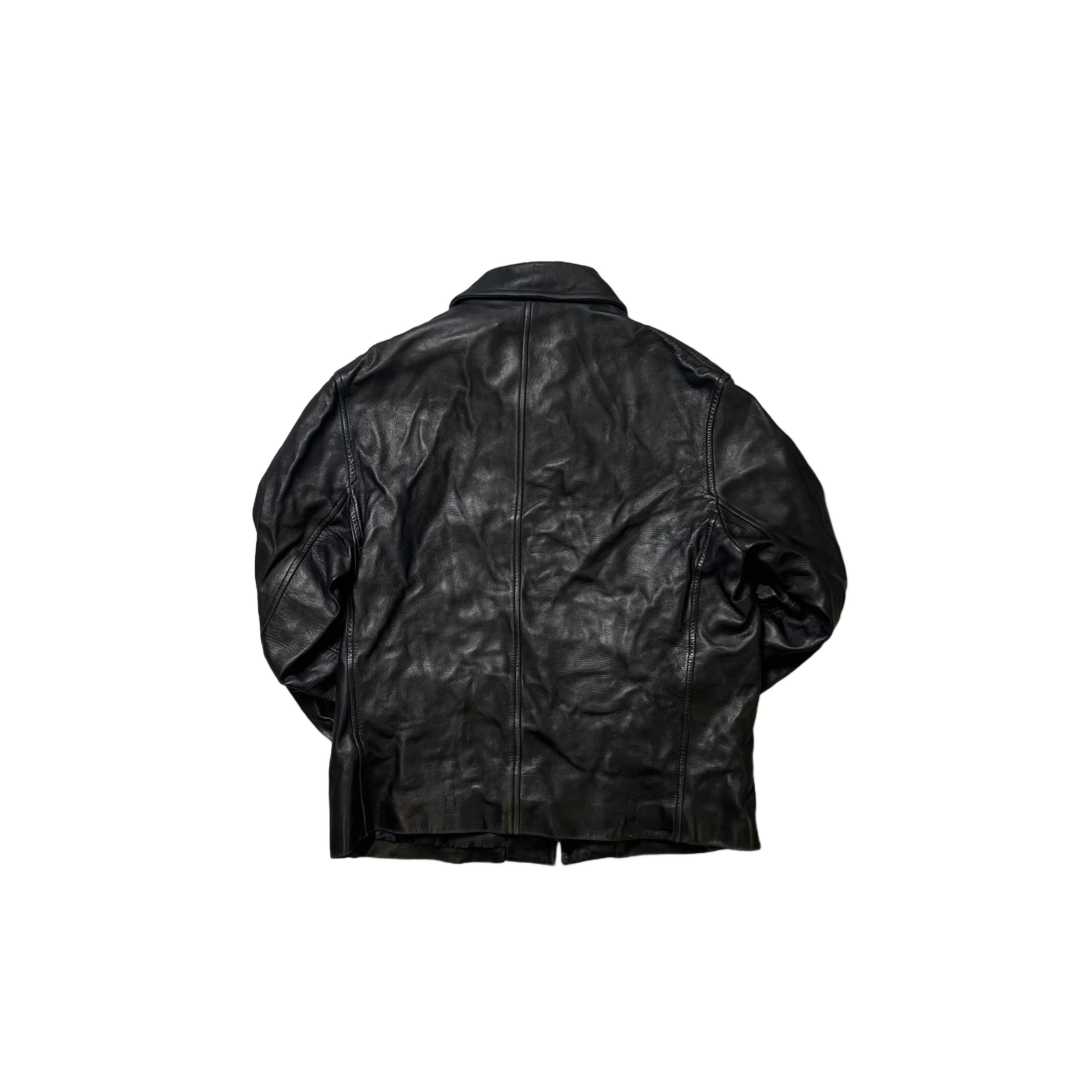 Vintage Black Gucci Leather Jacket - M