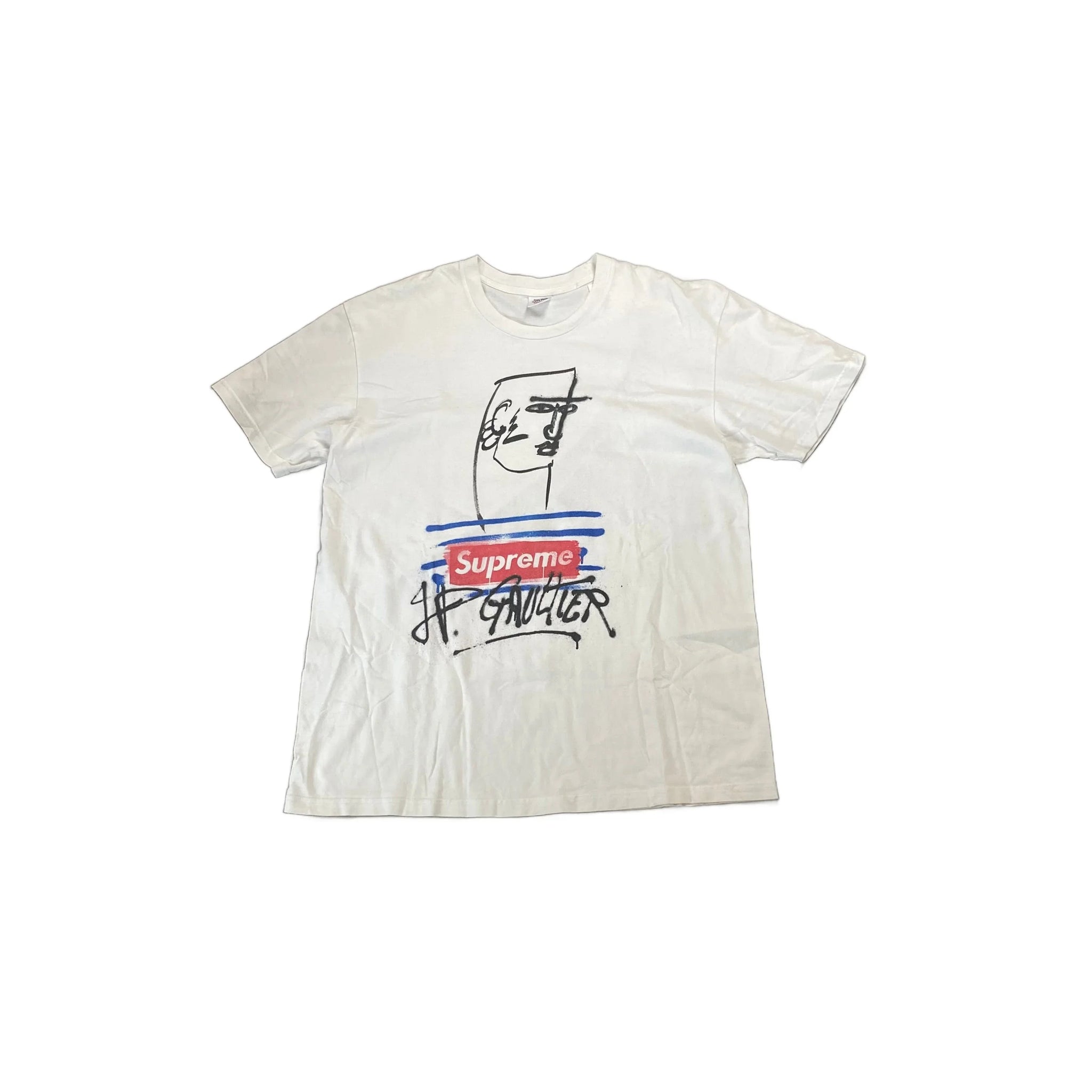 White Supreme Tee - L