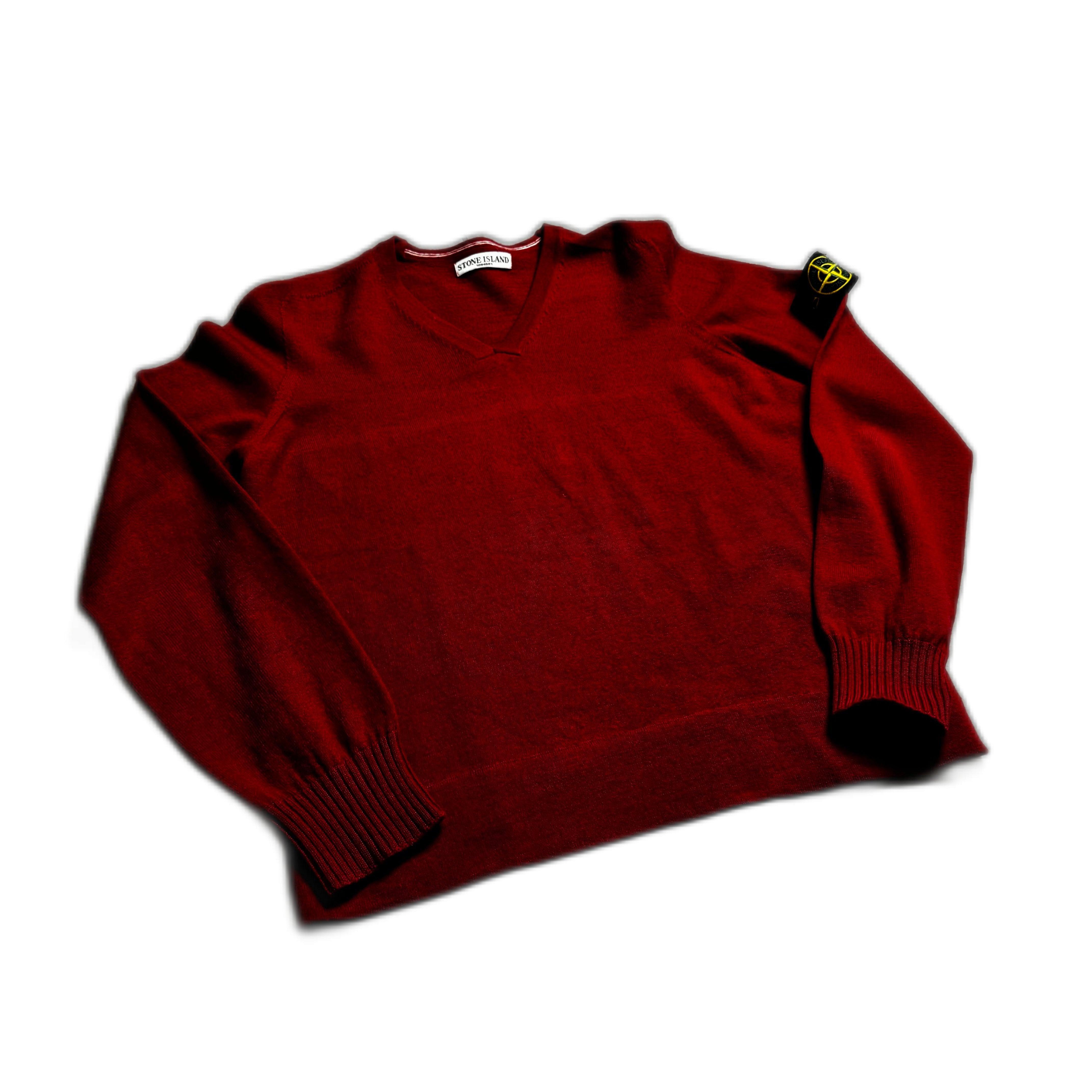 Vintage Red Stone Island Sweatshirt - S