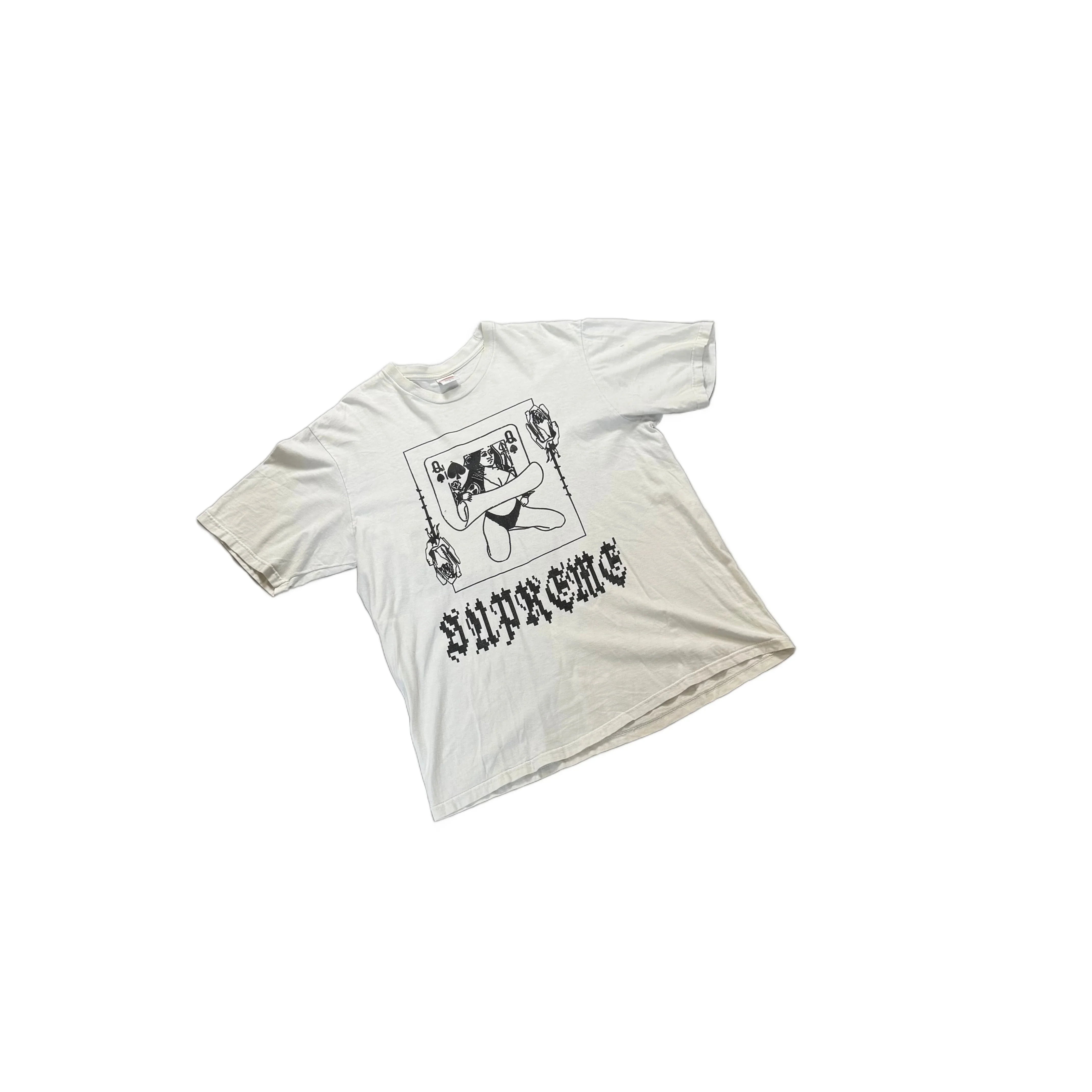 White Supreme Tee - L