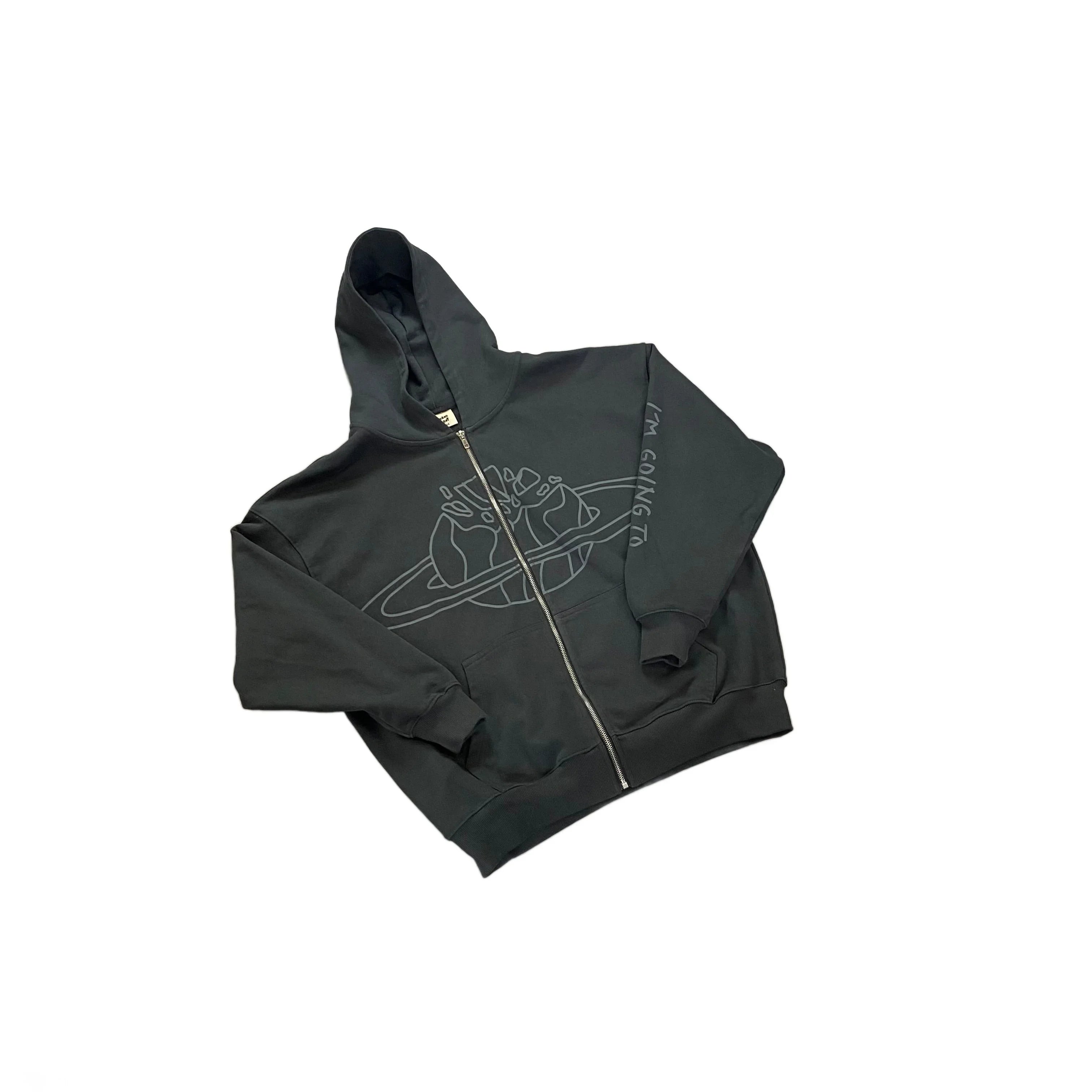 Broken Planet Market (BPM) Zip Up Hoodie - L