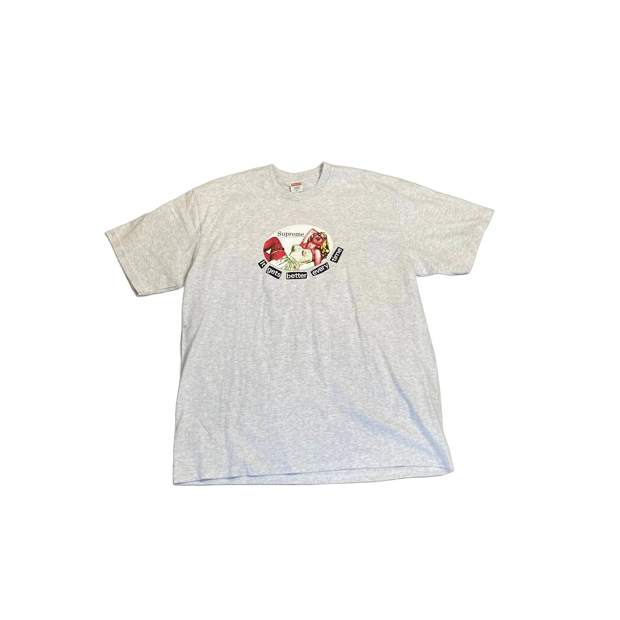 Grey Supreme Tee - XL