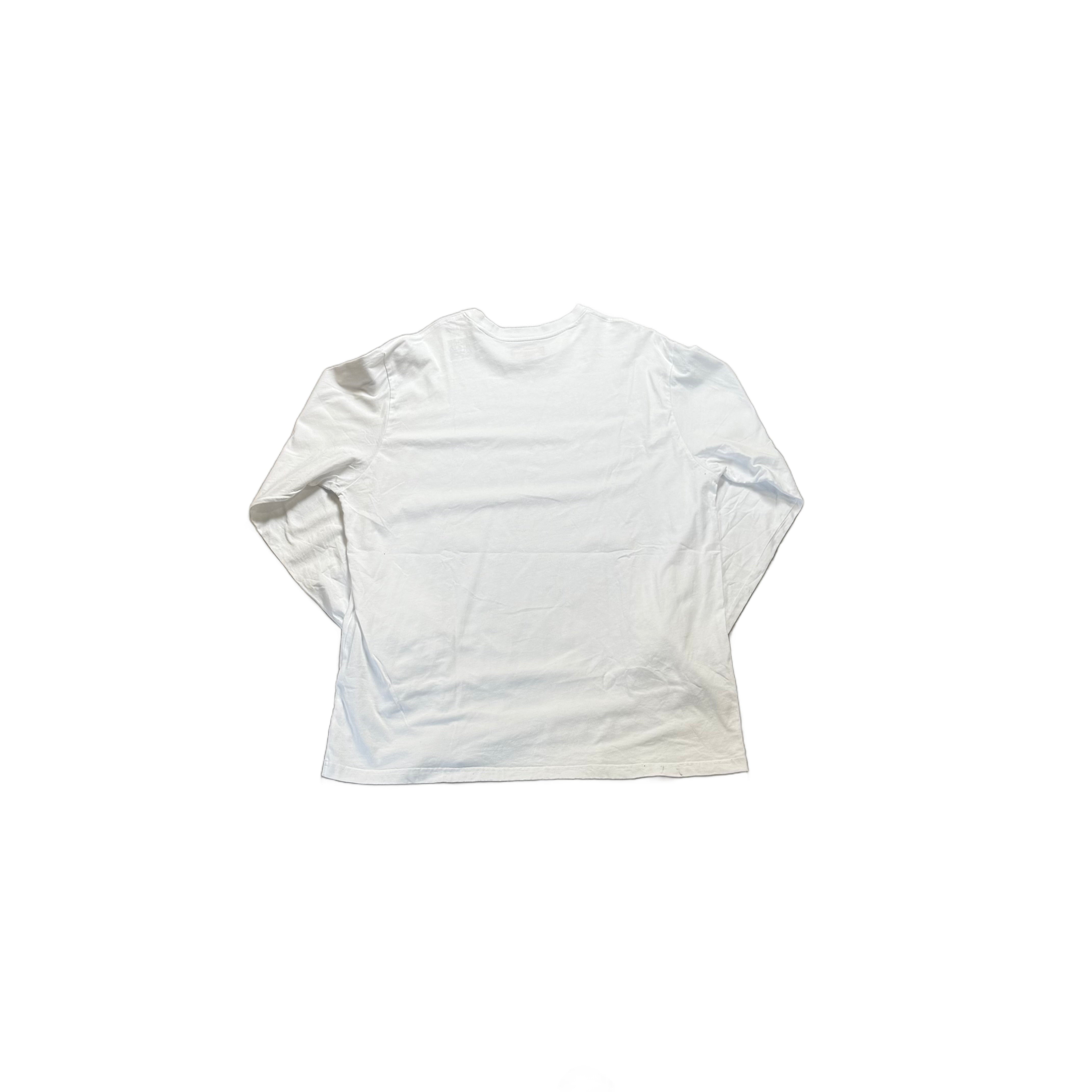 White Supreme Long Sleeve Tee - XL