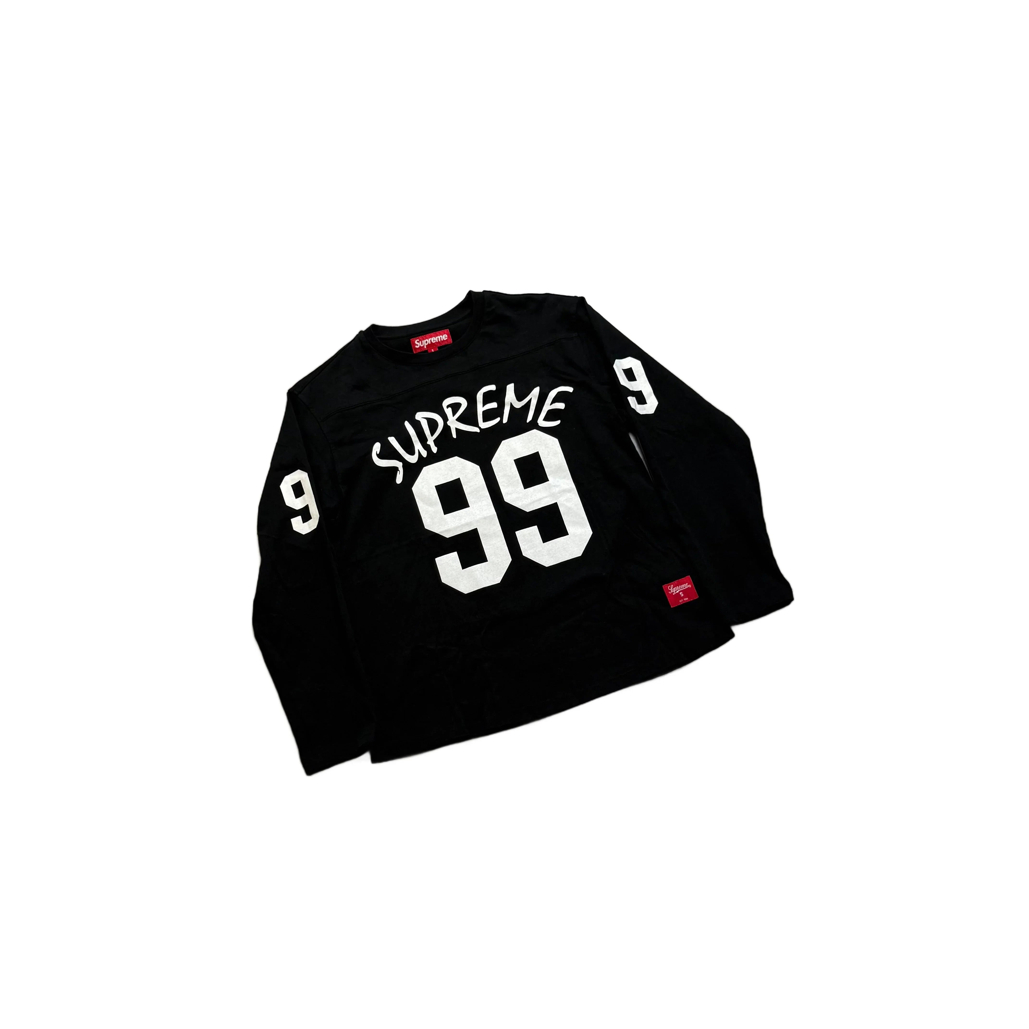 Black Supreme Long Sleeve Tee - S