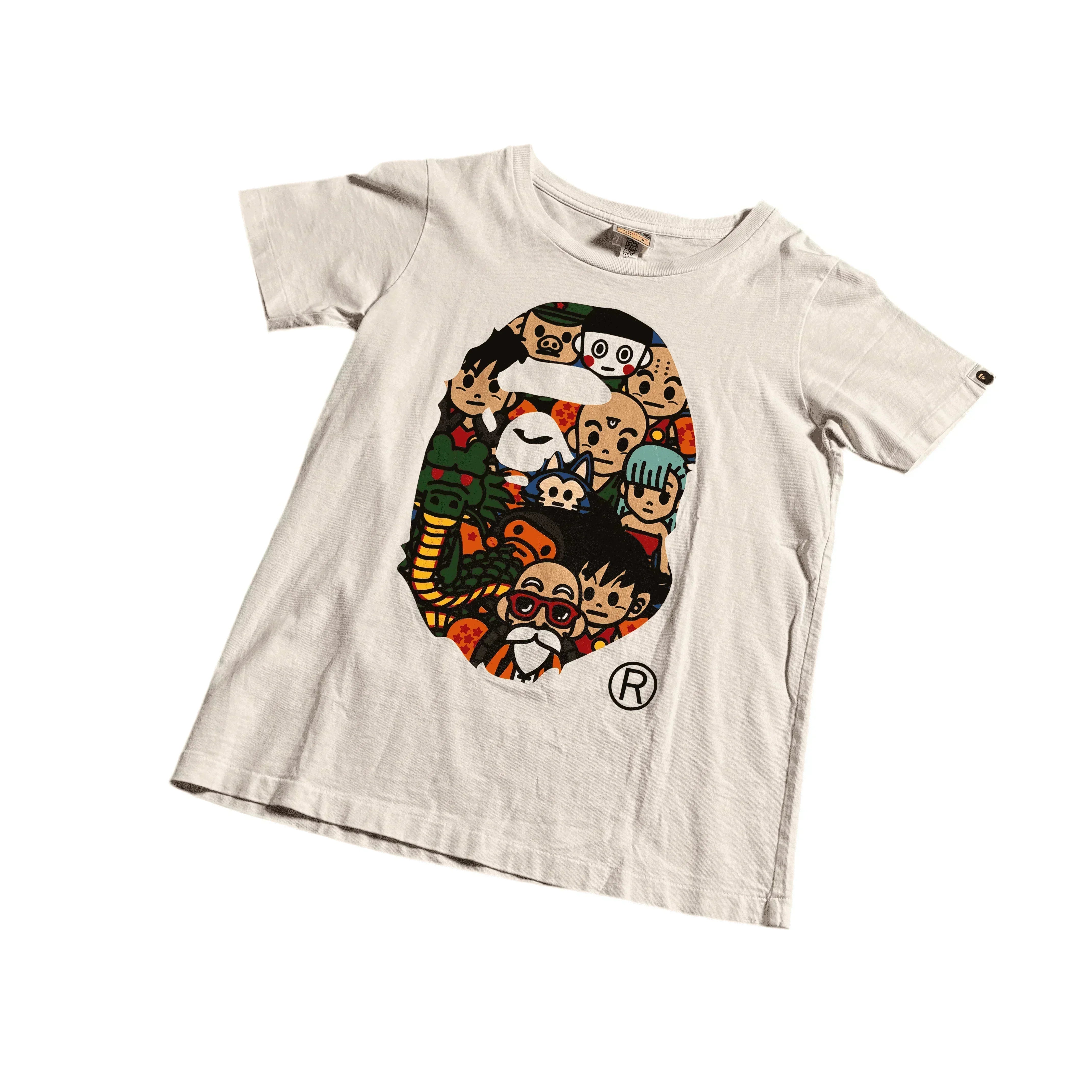 Women’s White A Bathing Ape (BAPE) x Dragonball Z Tee - S