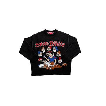Black Supreme Snow White Knitted Sweatshirt - XL