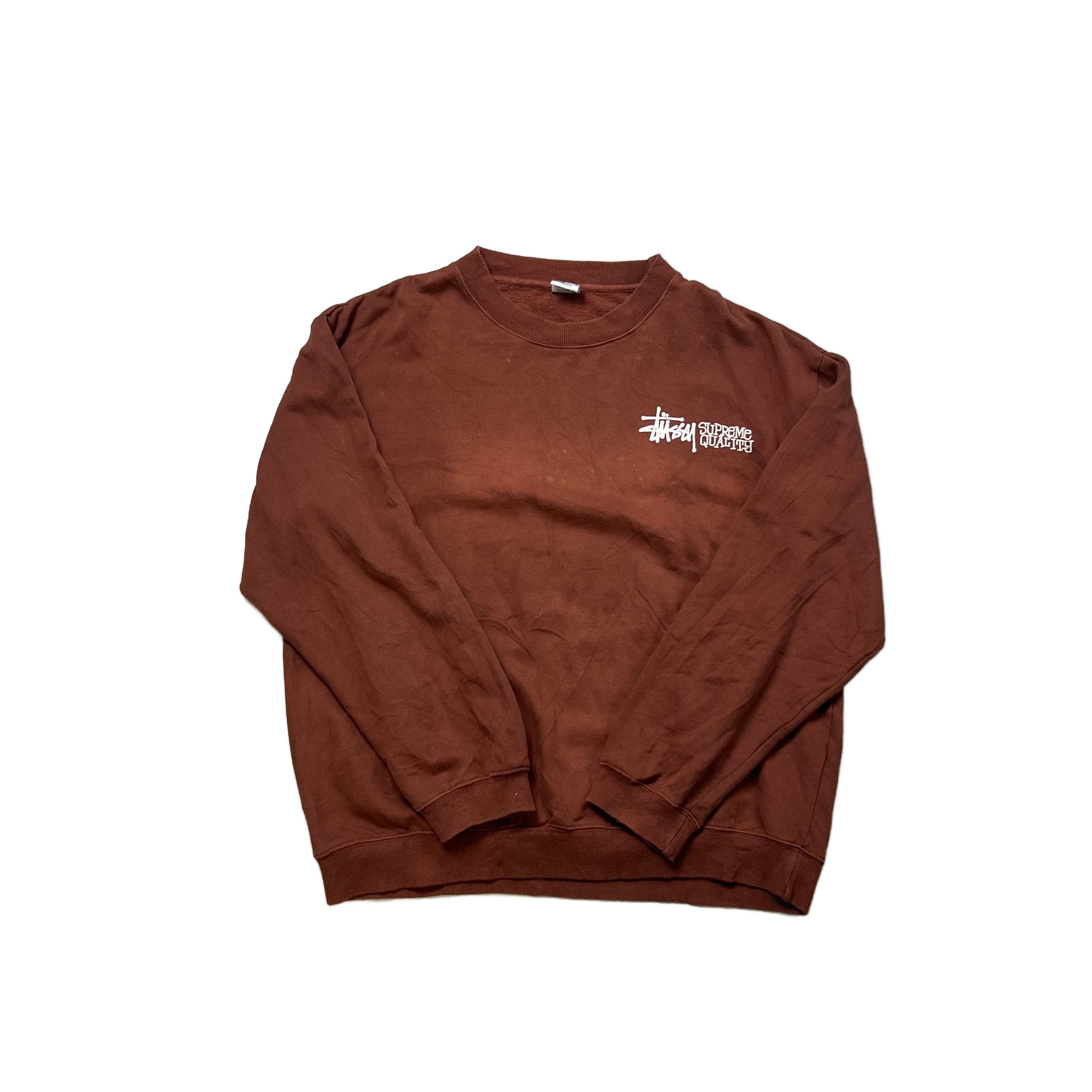 Brown Stussy Sweatshirt - XL