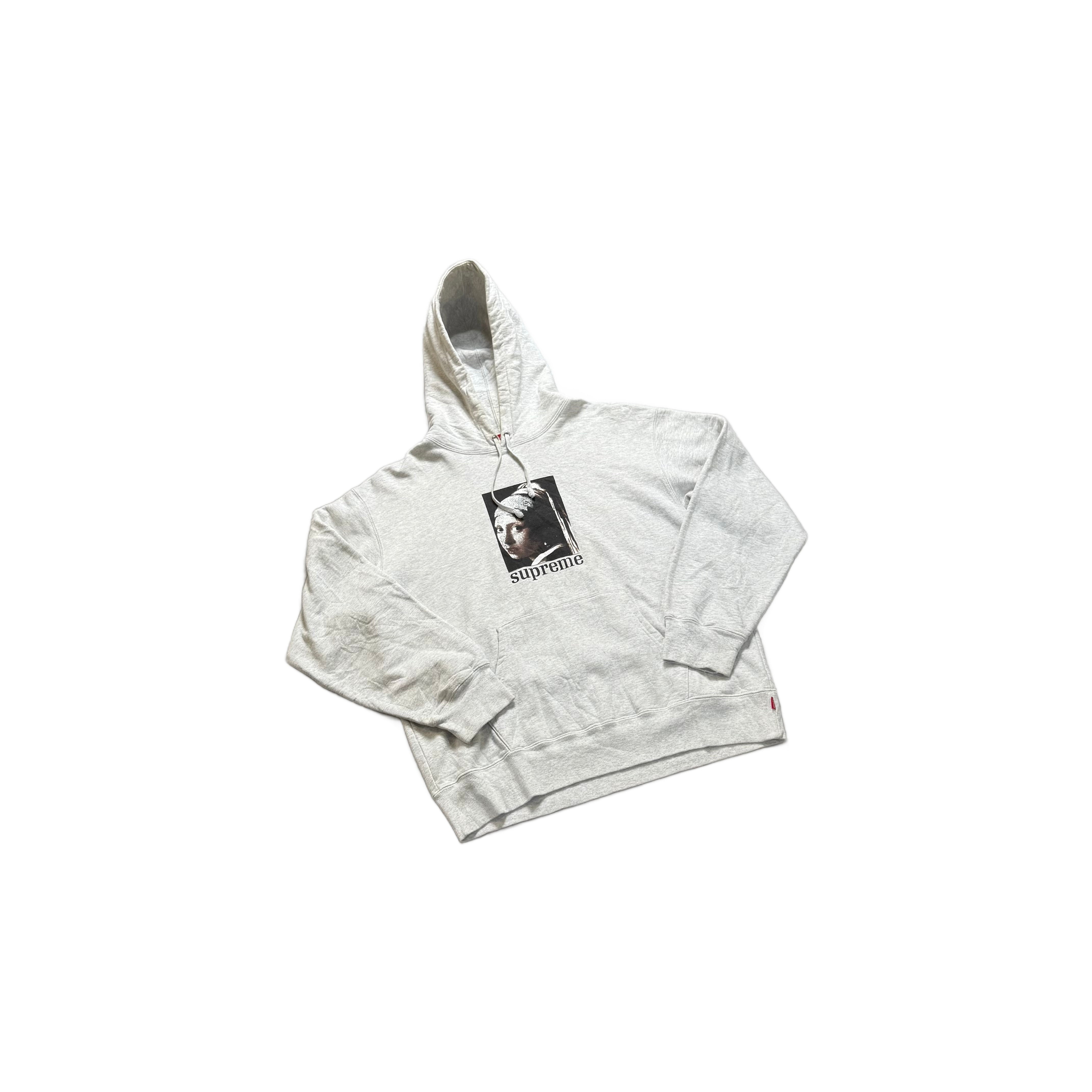 Grey Supreme Hoodie - L