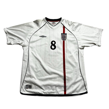 2001 - 03 England Home 'Scholes' Shirt - XXL