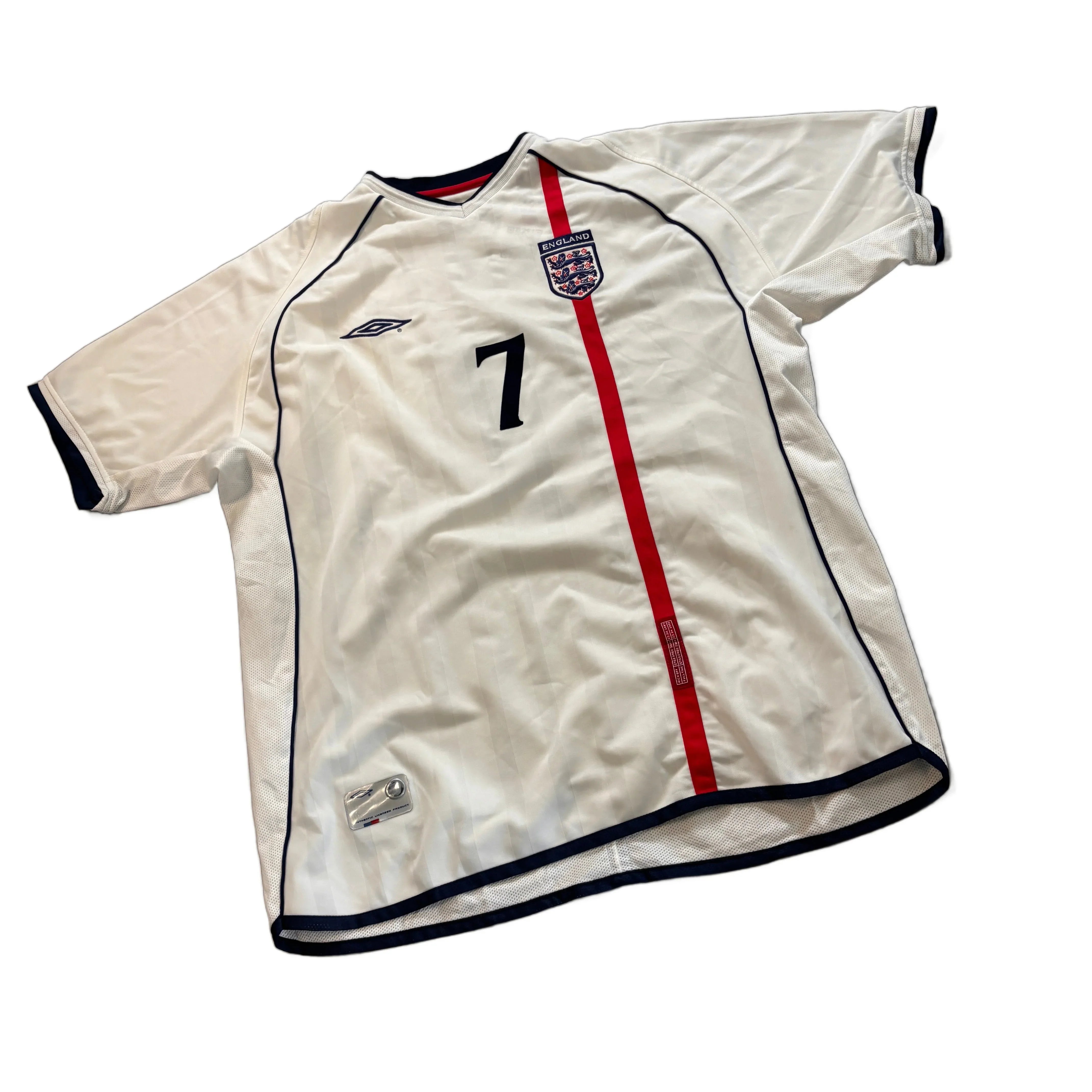 2002 England Home 'Beckham' Shirt - XL
