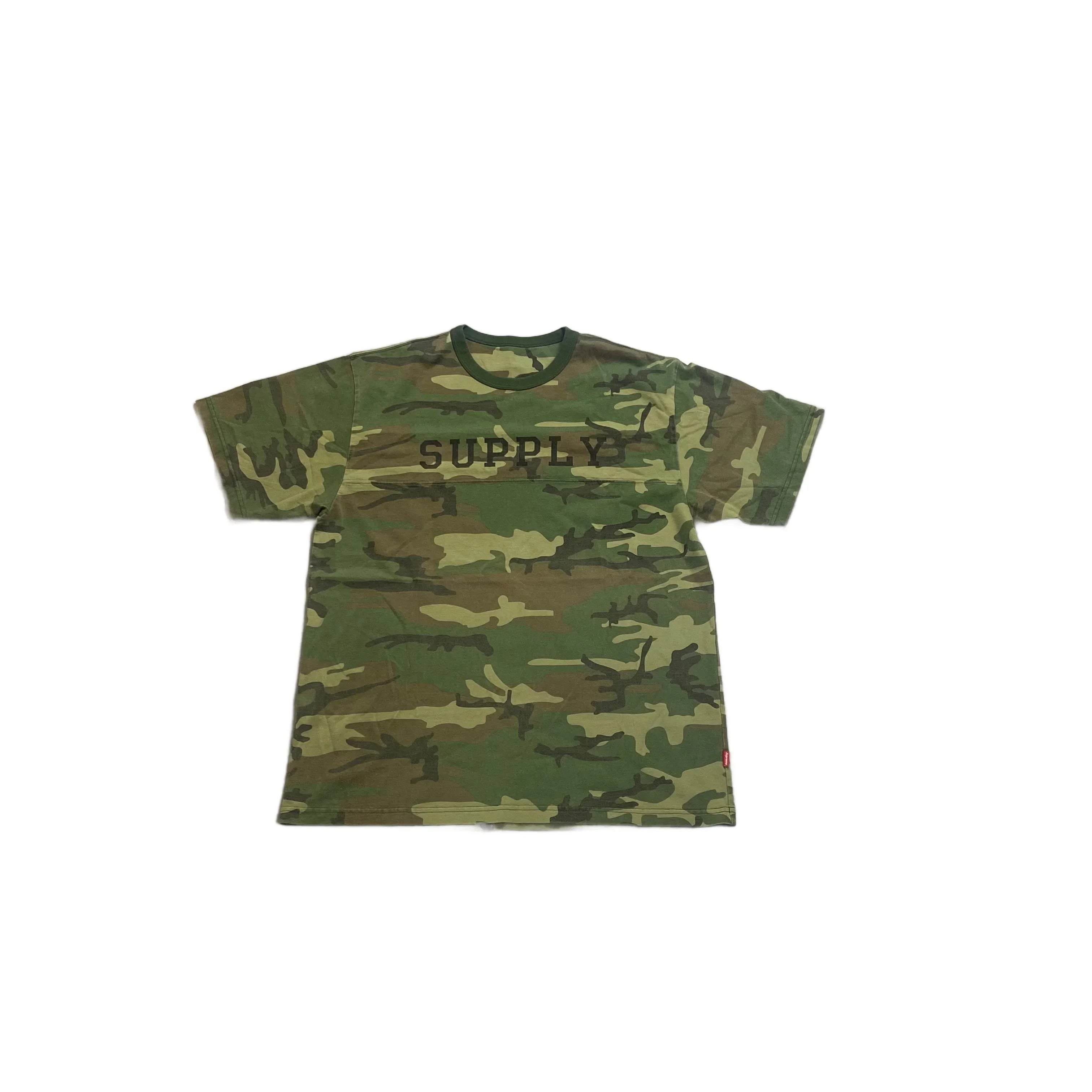 Green Camo Supreme x WTAPS Reversible Tee - XL