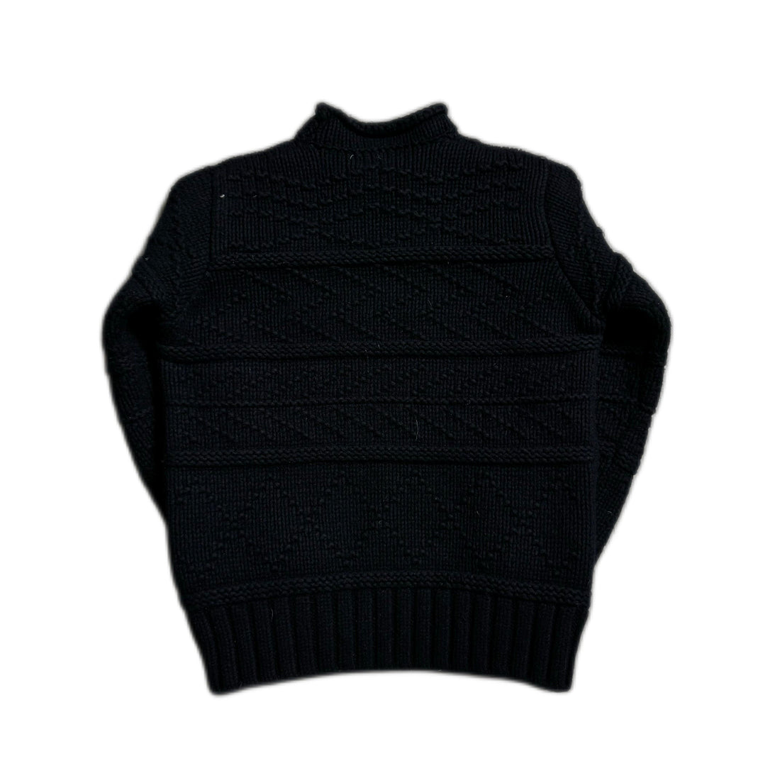 Navy Blue Stone Island Knitted Sweatshirt - S