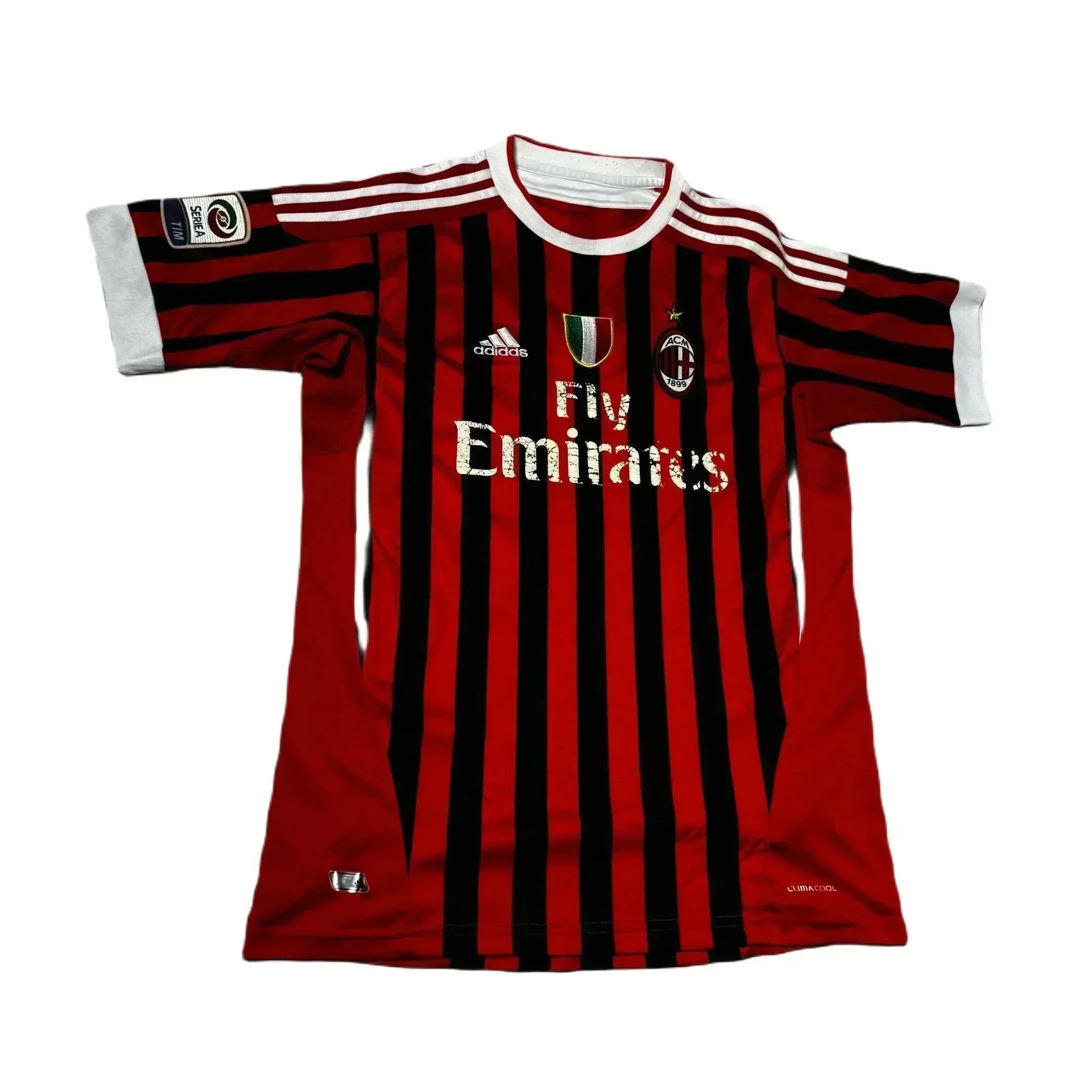 2011 - 12 AC Milan Home 'T.Silva' Shirt - XL