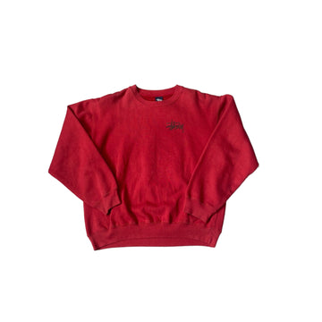 Red Stussy Sweatshirt - M