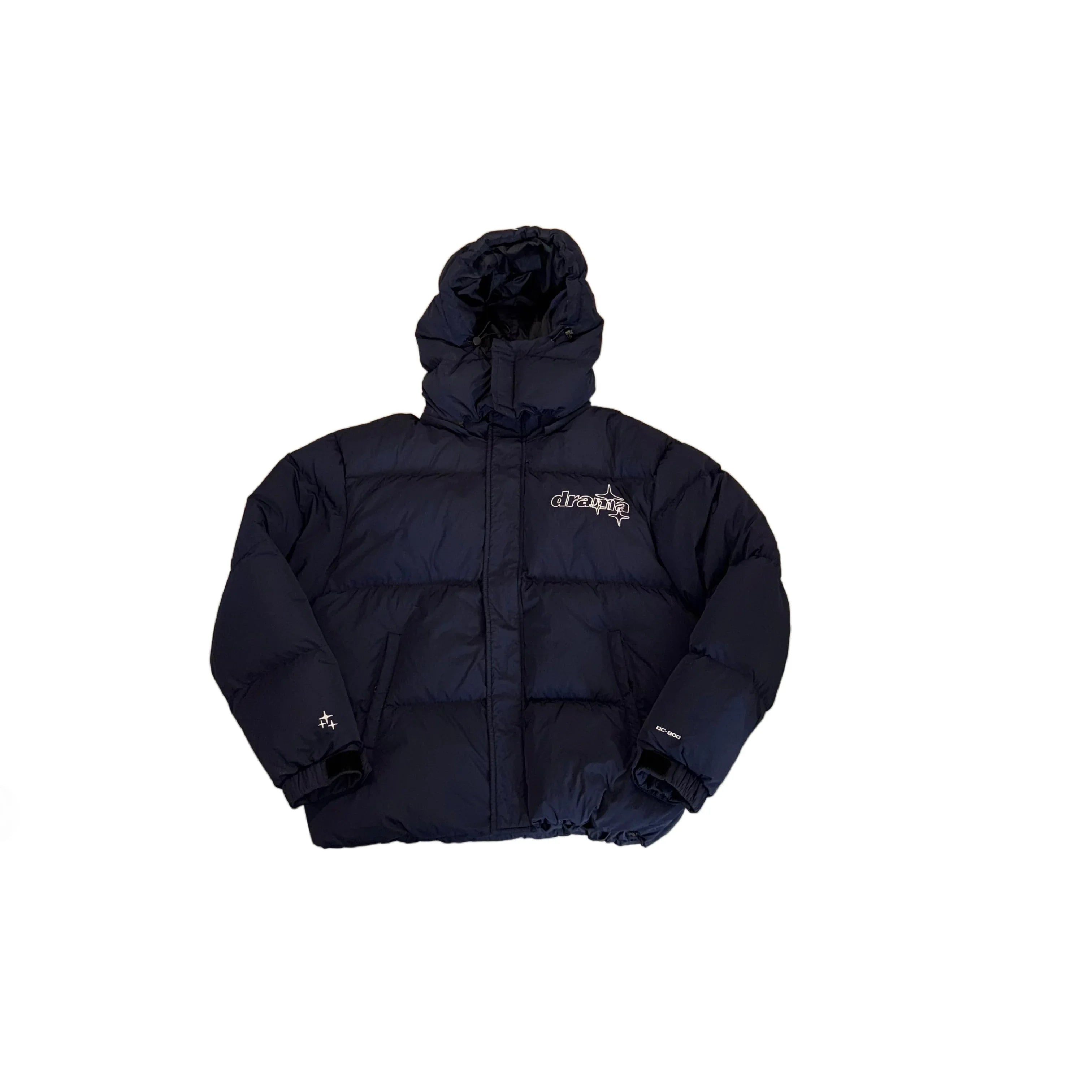 Blue Drama Call Puffer Coat - M