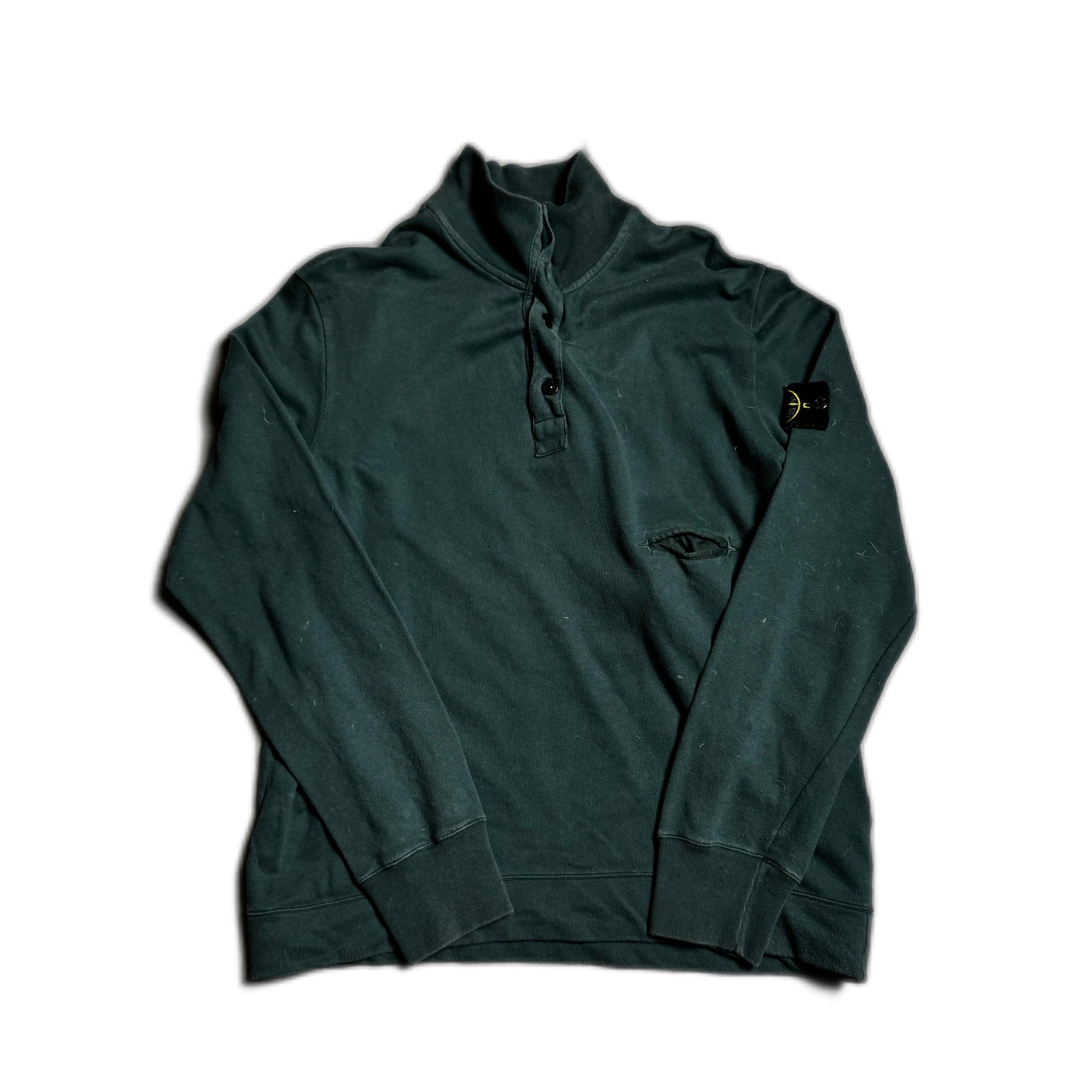 Vintage Green Stone Island Sweatshirt - M